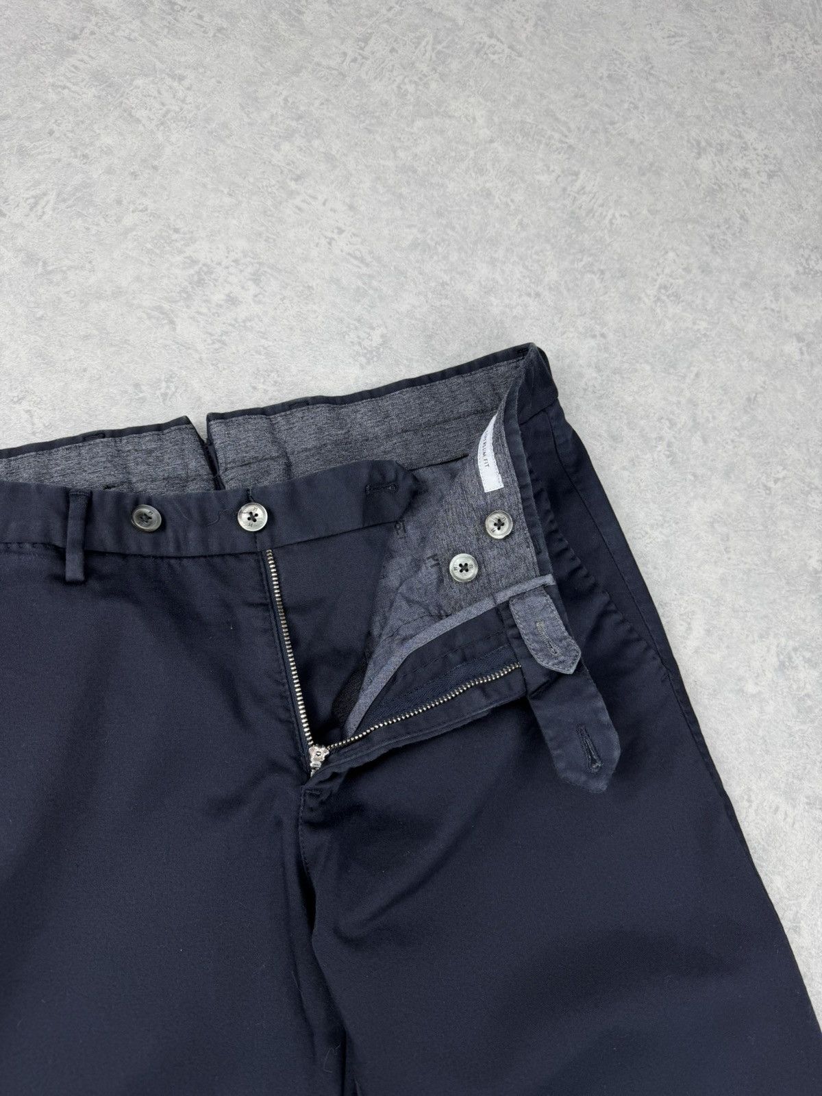 PT Torino PT Torino Superslim Fit Stretch Chino Pants Navy Blue 46 Size US 31 - 9 Thumbnail