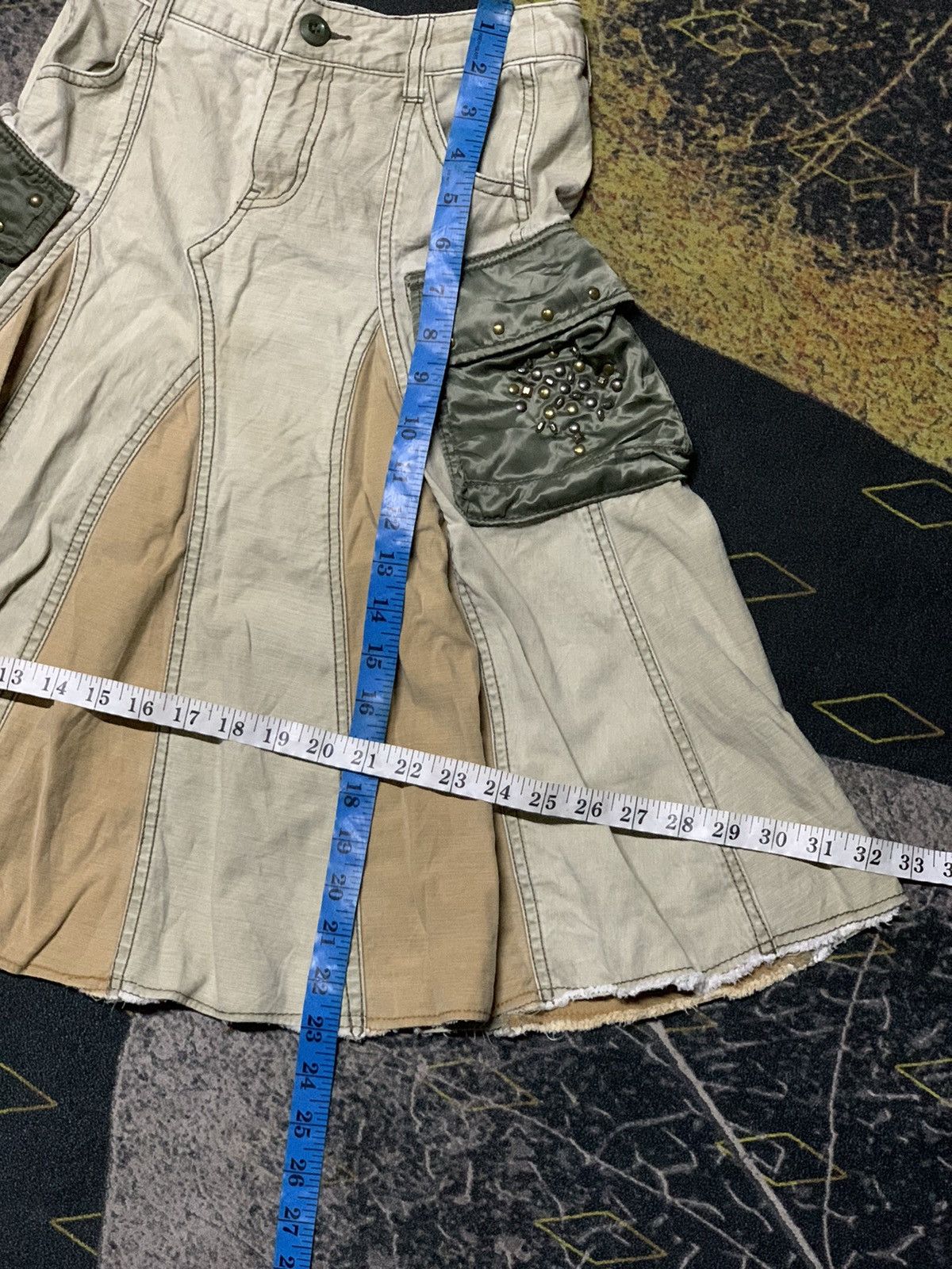 14th Addiction × If Six Was Nine × Japanese Brand 💥Japanese Brand Cargo Maxi Skirt Nylon Pocket Like Goa/Kmrii Size 24" / US 00 / IT 34 - 9 Thumbnail