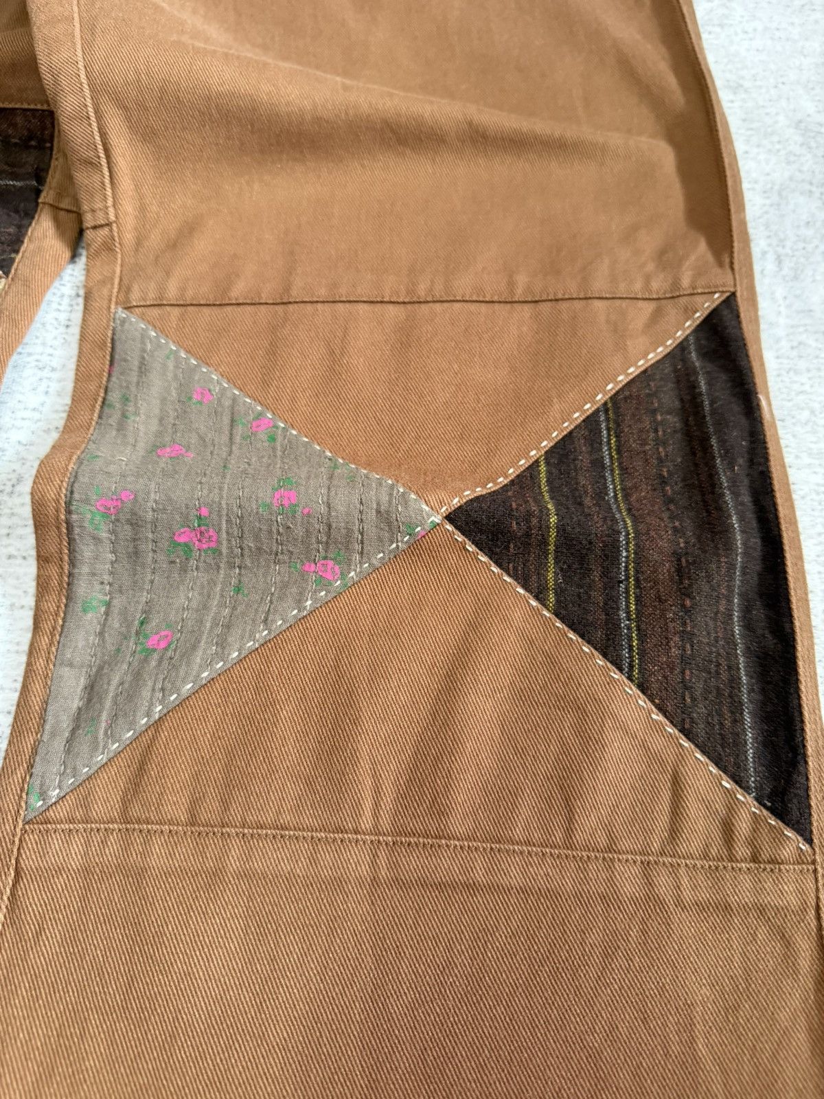 Japanese Brand Titicaca Japan Peneled Patch Work Double Knee Pants Size US 30 / EU 46 - 8 Thumbnail