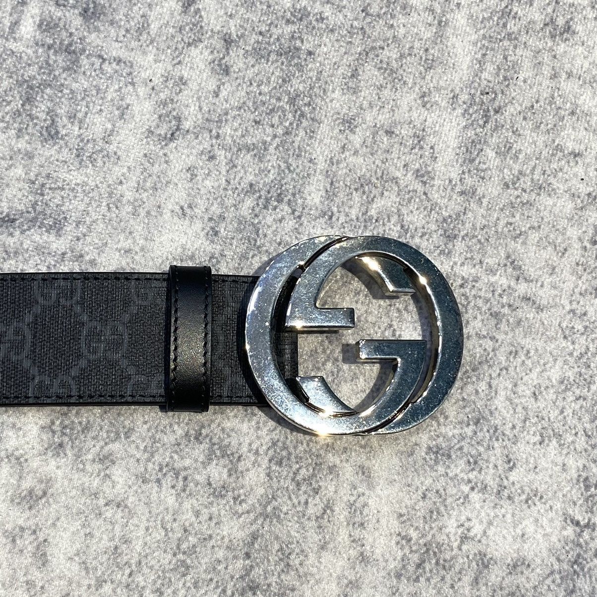 Gucci GUCCI GG Supreme Belt With G Buckle Size ONE SIZE - 2 Thumbnail