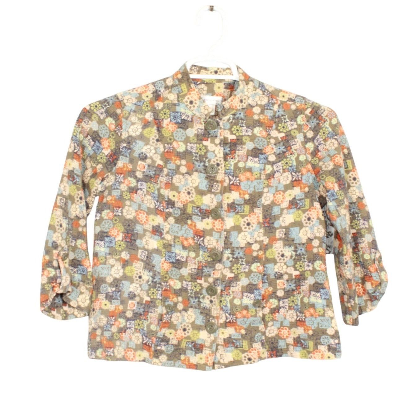 Other C&B Floral 3/4 Sleeve Light Jacket Women’s S Size S / US 4 / IT 40 - 1 Thumbnail