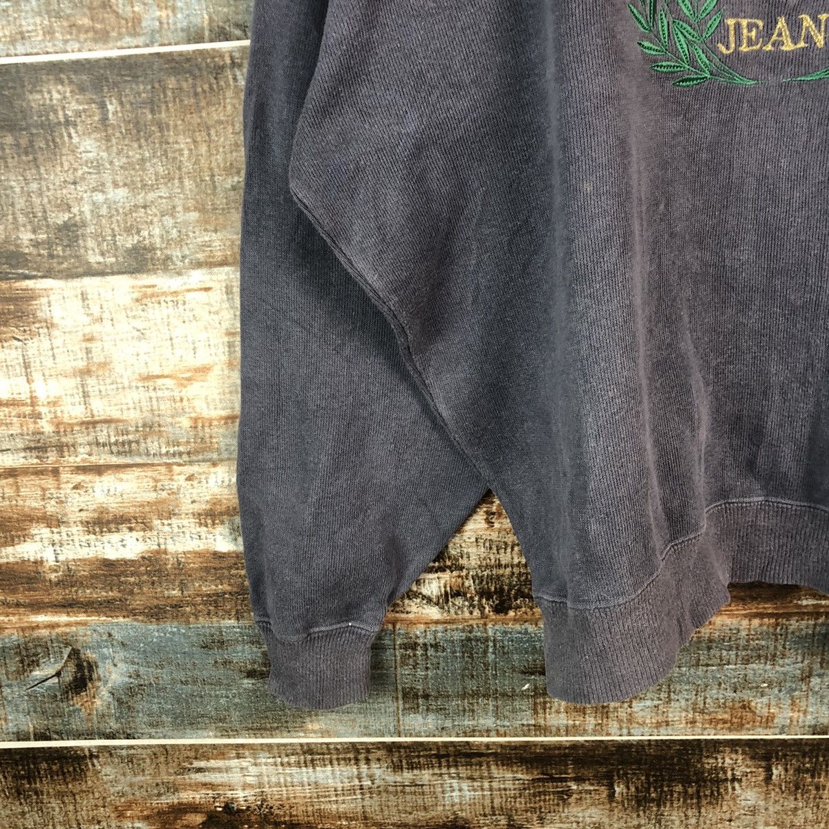 Trussardi Vintage Trussardi Jeans big logo Dark Blue Sweatshirt #A1943 Size US L / EU 52-54 / 3 - 7 Thumbnail
