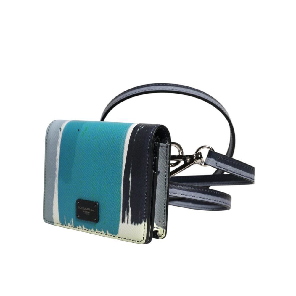 Dolce & Gabbana Dolce & Gabbana Multicolor Leather DG Logo Bifold Card Holde Size ONE SIZE - 4 Thumbnail