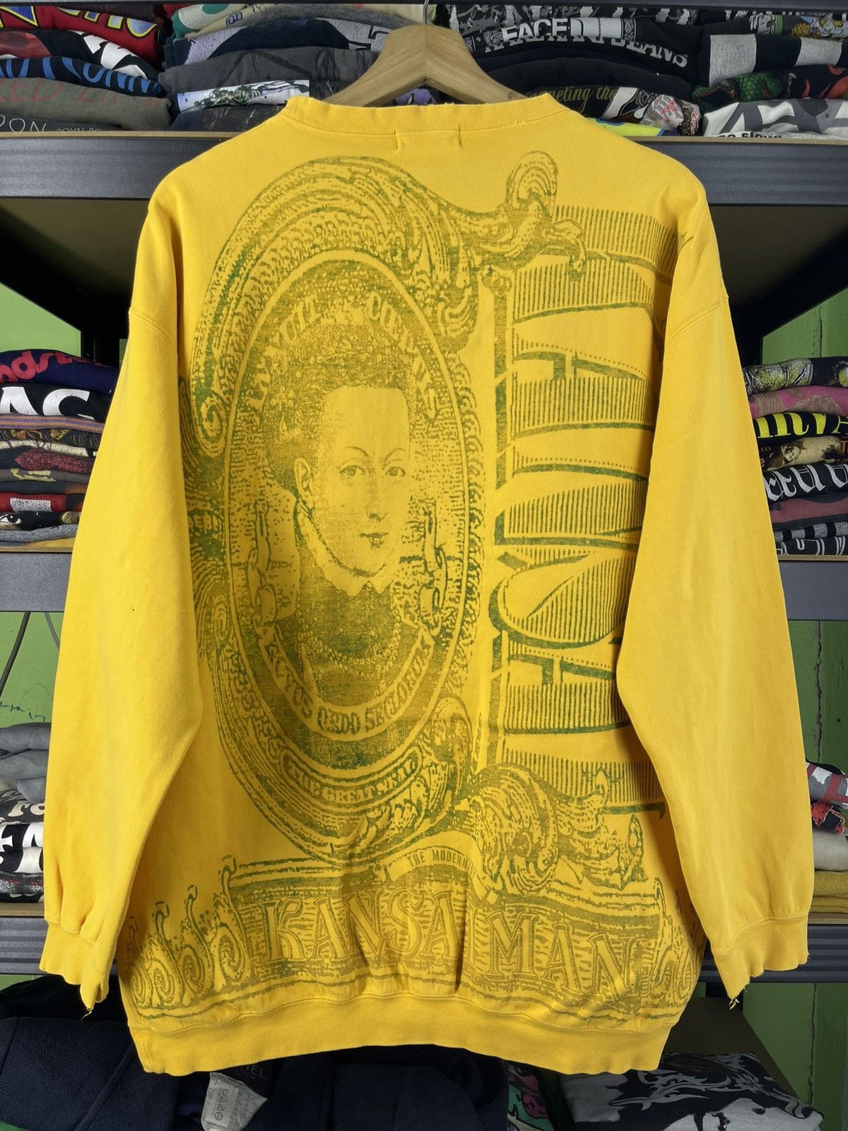 Kansai Yamamoto Vintage 80's-90's Kansai Man The Modernist Design Sweatshirt Size US L / EU 52-54 / 3 - 9 Thumbnail