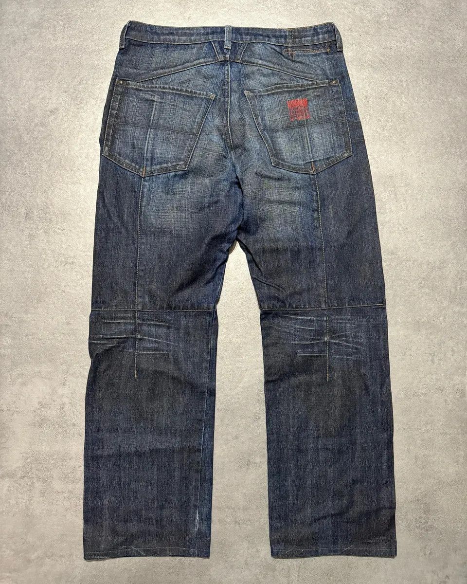 Marithe + Francois Girbaud 2000s Marithé + François Girbaud Navy Faded Rebel Denim Jeans Size US 32 / EU 48 - 5 Thumbnail