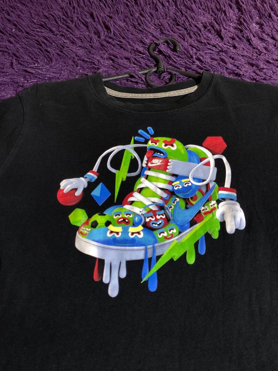 Nike × Vintage Vintage Nike Y2K TLogo Swoosh T Shirt Tee Size US S / EU 44-46 / 1 - 8 Thumbnail