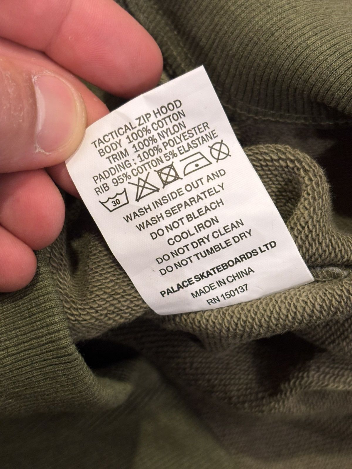 Palace Palace Tactical Zip Hooded Sweatshirt Size US XL / EU 56 / 4 - 6 Thumbnail
