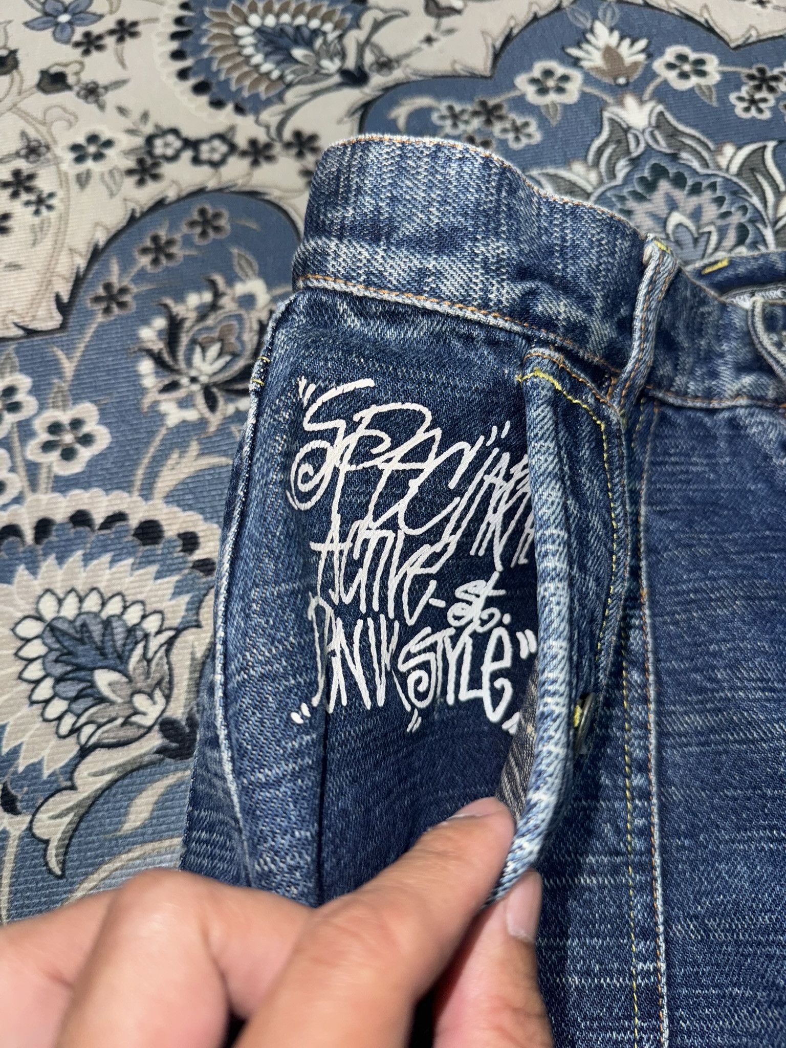 If Six Was Nine × Japanese Brand Vintage Amore Puro Baggy Loose Fit Jeans Size US 28 / EU 44 - 5 Thumbnail