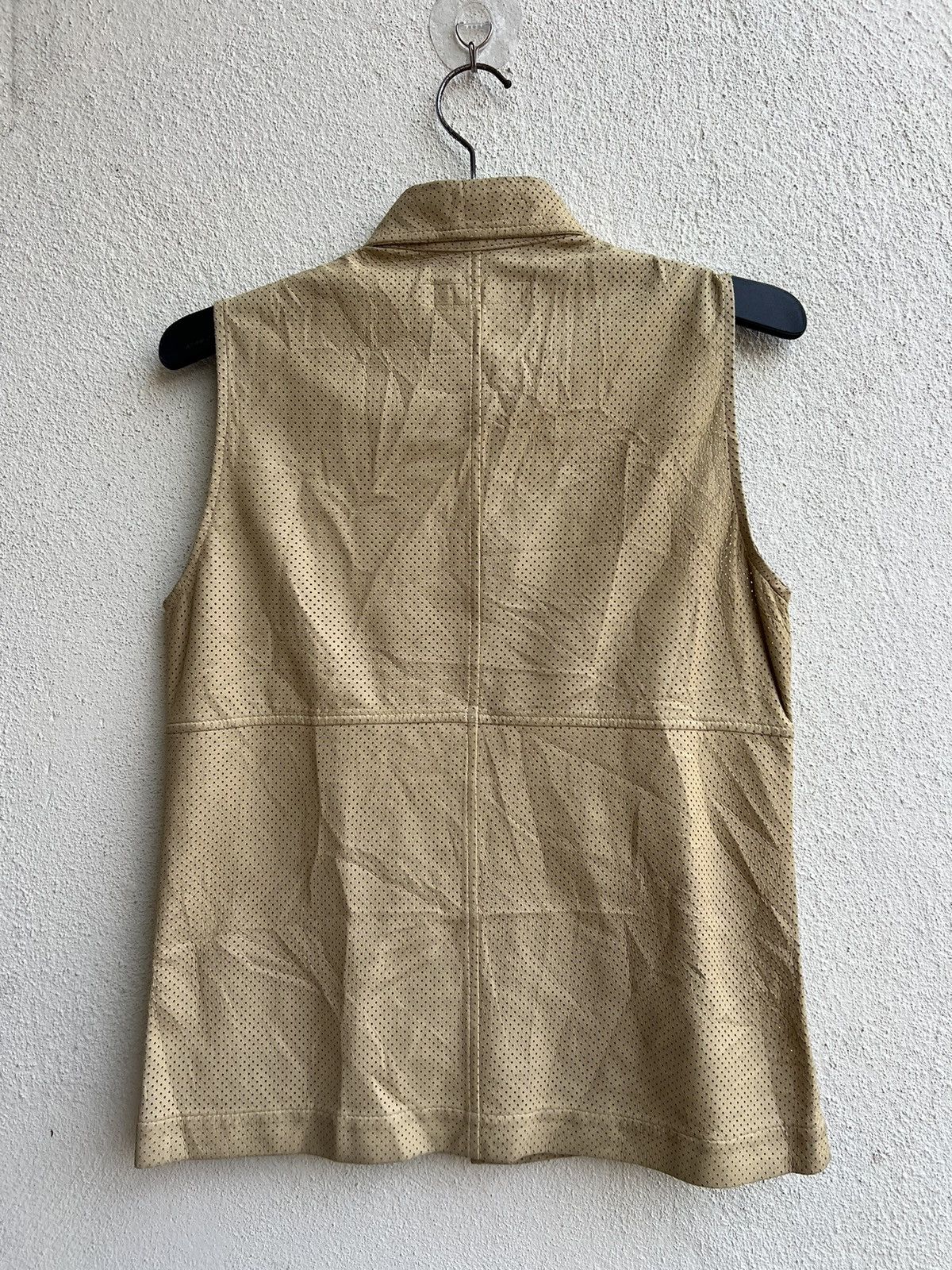 Katharine Hamnett London Vintage KHL Sheepskin Mesh Leather Shirt Sleeveless Size US S / EU 44-46 / 1 - 23 Thumbnail