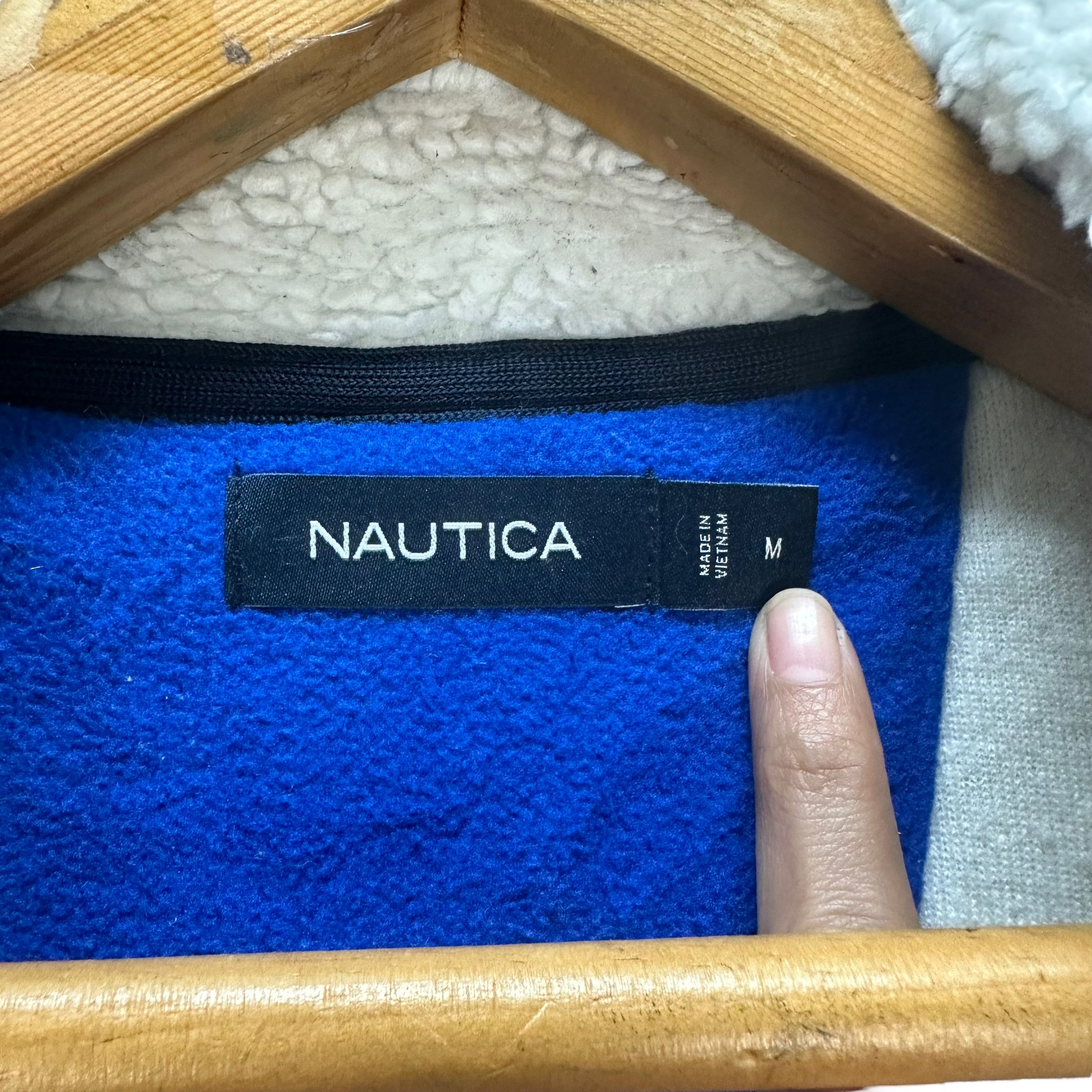 Nautica NAUTICA SLEEVE BIG LOGO FLEECE JACKET #8213-215 Size US M / EU 48-50 / 2 - 7 Thumbnail