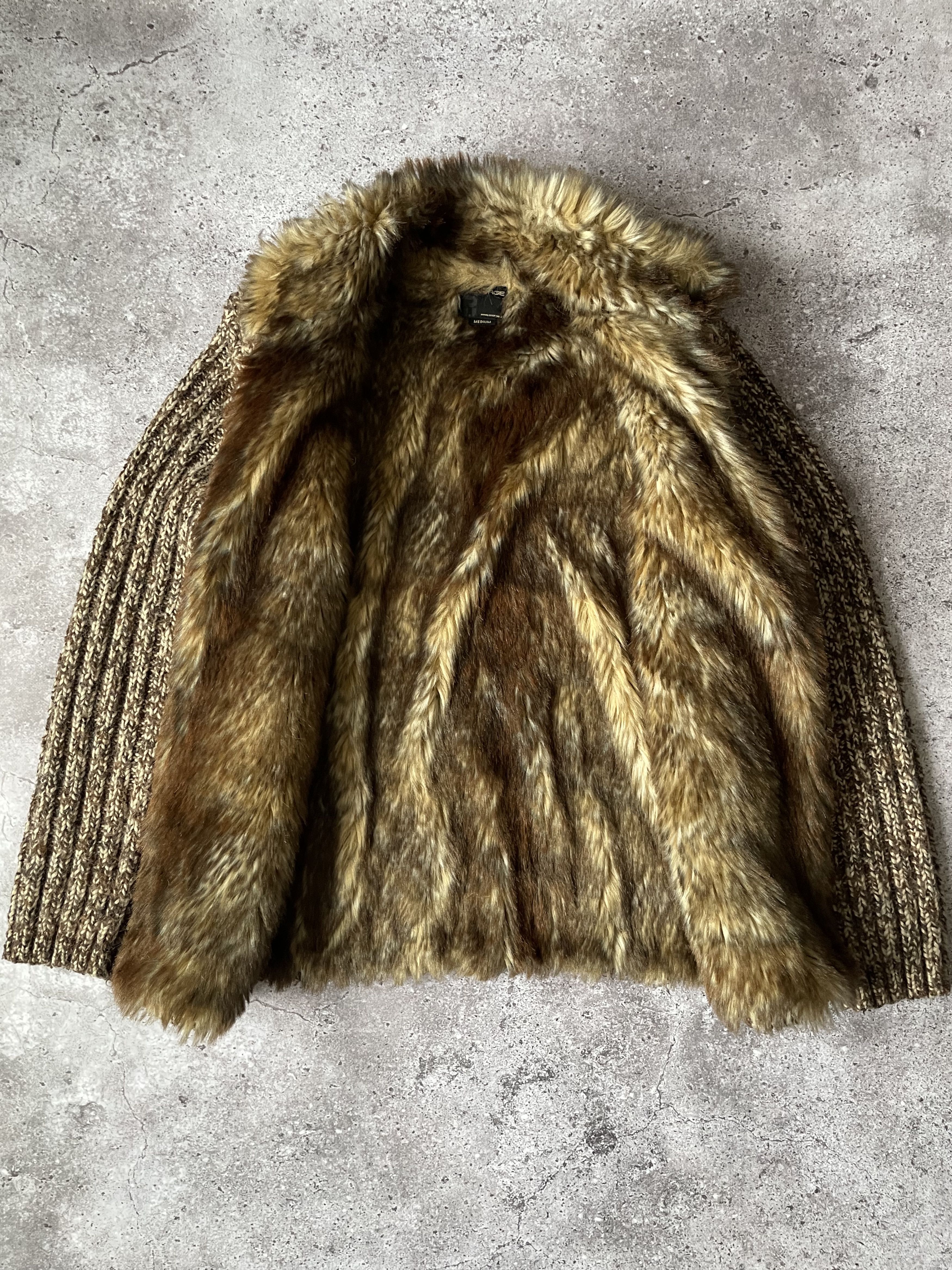 Sixty Energie Sixty SpA Italy Archive Fur Lined Zip Up Cardigan Size US M / EU 48-50 / 2 - 5 Thumbnail