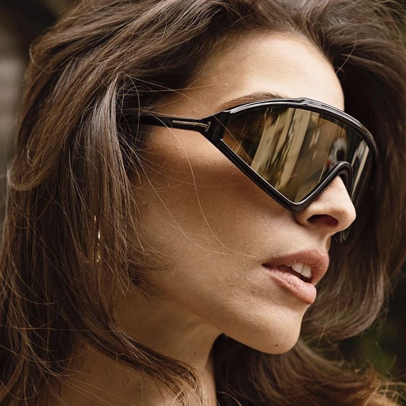 VIBE Hip-hop Street ins style custom avant-garde sunglasses Size ONE SIZE - 6 Thumbnail