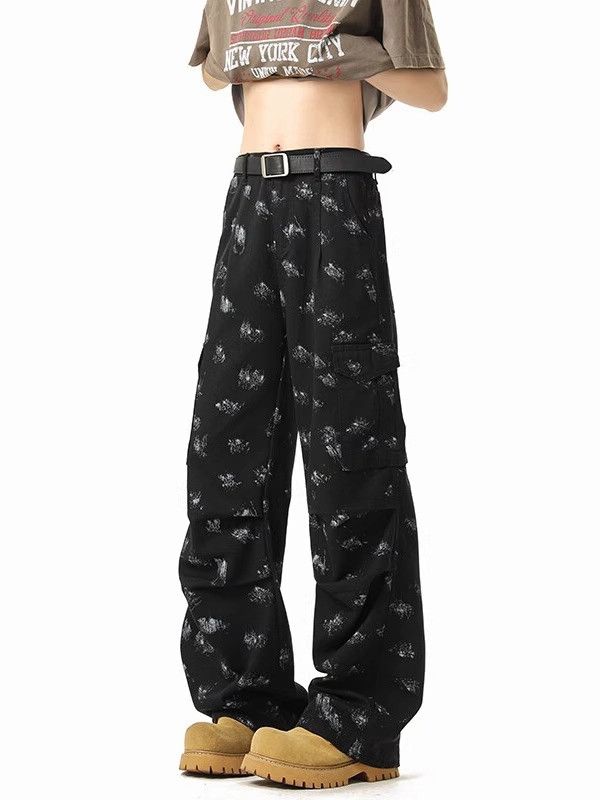 Japanese Brand × Jean Retro loose tie dye micro flared jeans Size US 32 / EU 48 - 1 Thumbnail