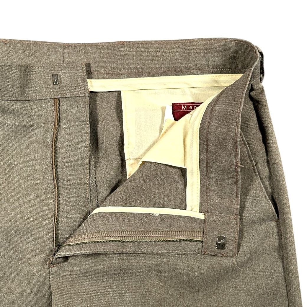 Levi's VINTAGE Levi's Action Slacks Pants Mens 36x33 Brown Dress 70s Disco Flared Talon Zipper Front Pockets Size US 36 / EU 52 - 4 Thumbnail