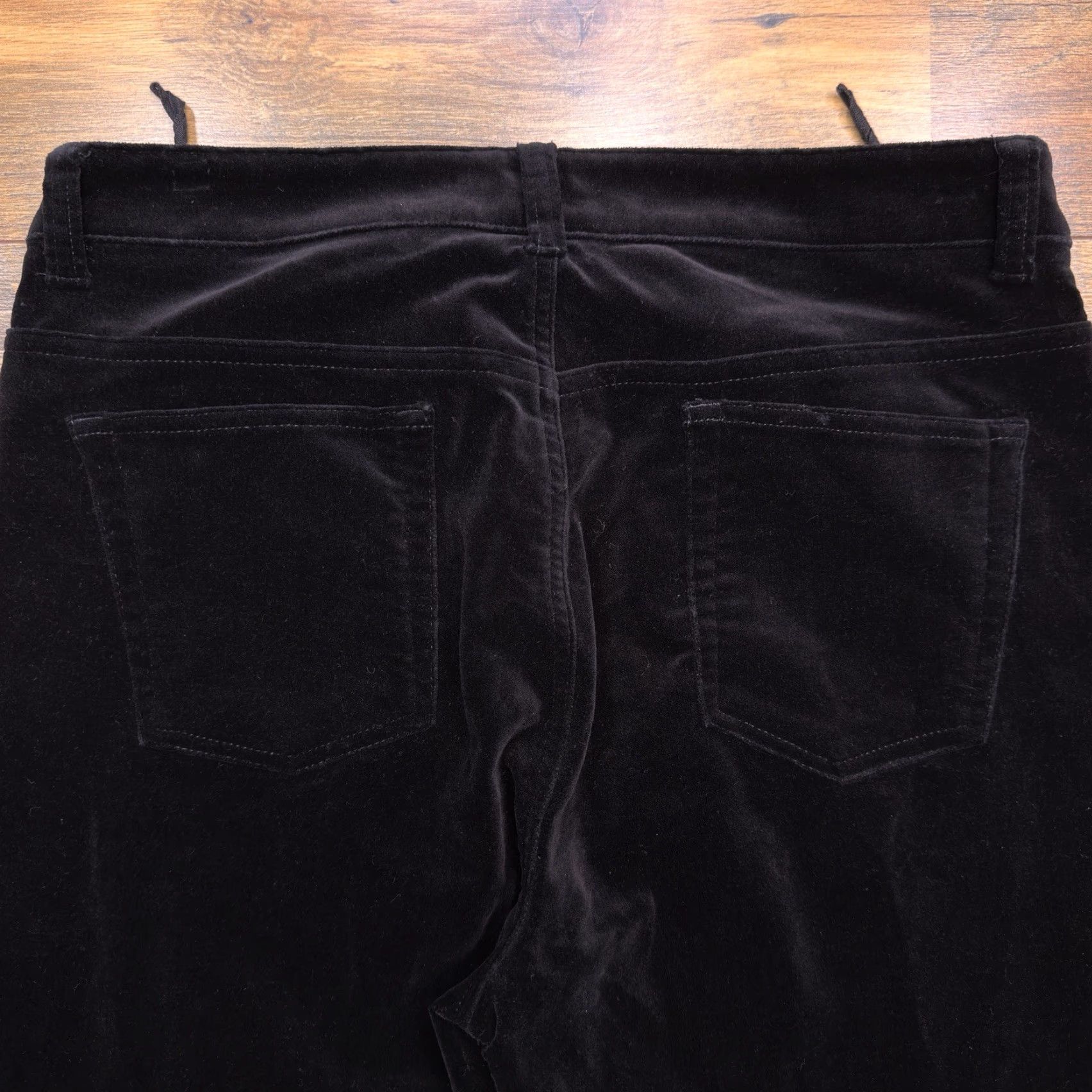 Jones New York Jones New York Signature Velvet Pants Womens 10 Black Bootcut High Rise Stretch Size 32" / US 10 / IT 46 - 5 Thumbnail