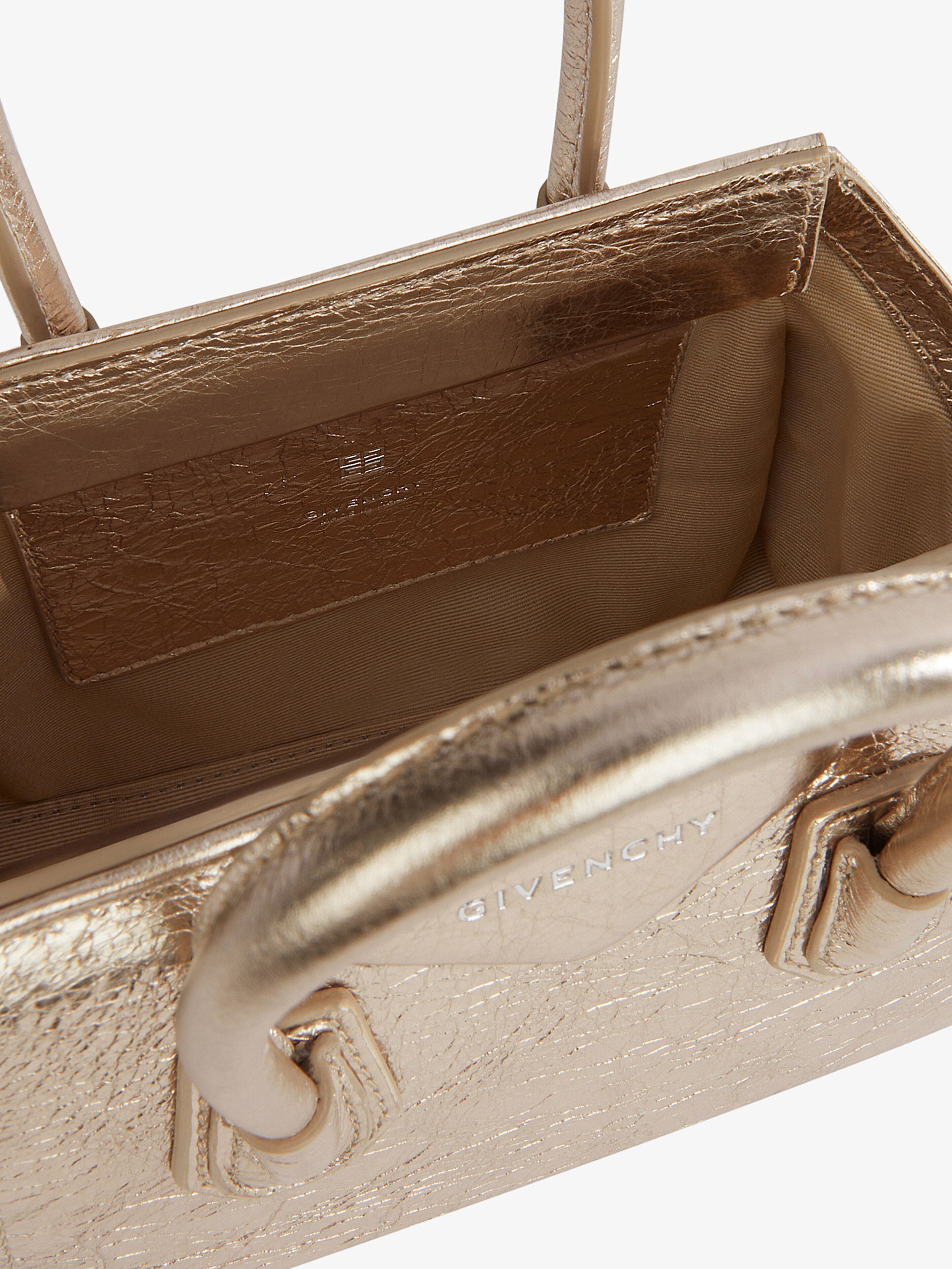 Givenchy o1srvl11e0325 Size: OS / Antigona Toy Bag in Metallic Beige Size ONE SIZE - 5 Thumbnail