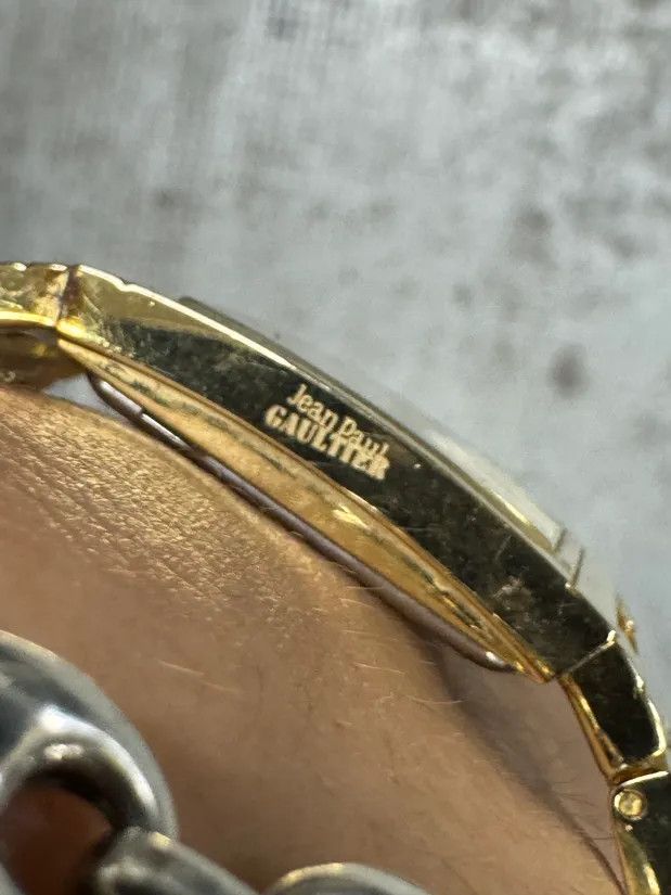 Jean Paul Gaultier × Vintage 2000s Jean Paul Gaultier Golden Rail Watch Size ONE SIZE - 7 Thumbnail