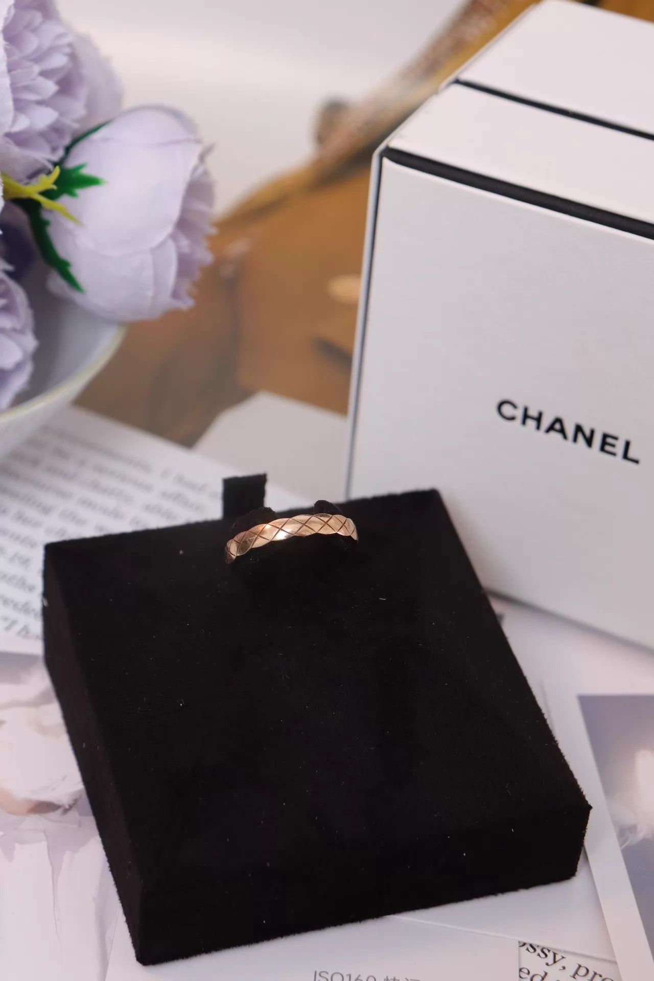 Chanel Chanel Coco Crush Narrow Ring 18K RG 52 Box, Receipt & Card Size ONE SIZE - 2 Thumbnail