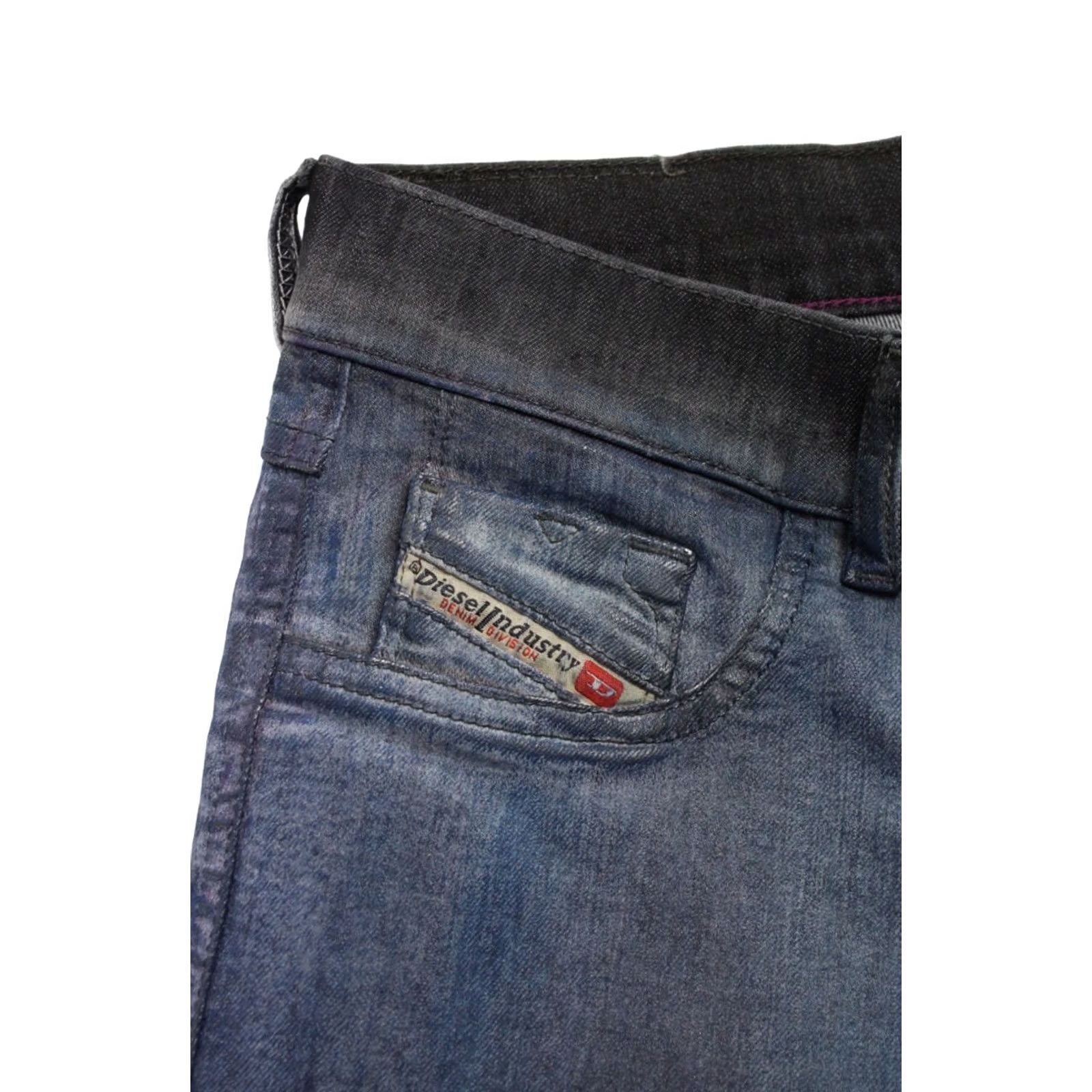 Diesel DIESEL Livier Super Slim-Jegging 0604M Stretch Jeans Women's W26 Slightly Coated Blue Size 26" / US 2 / IT 38 - 6 Thumbnail