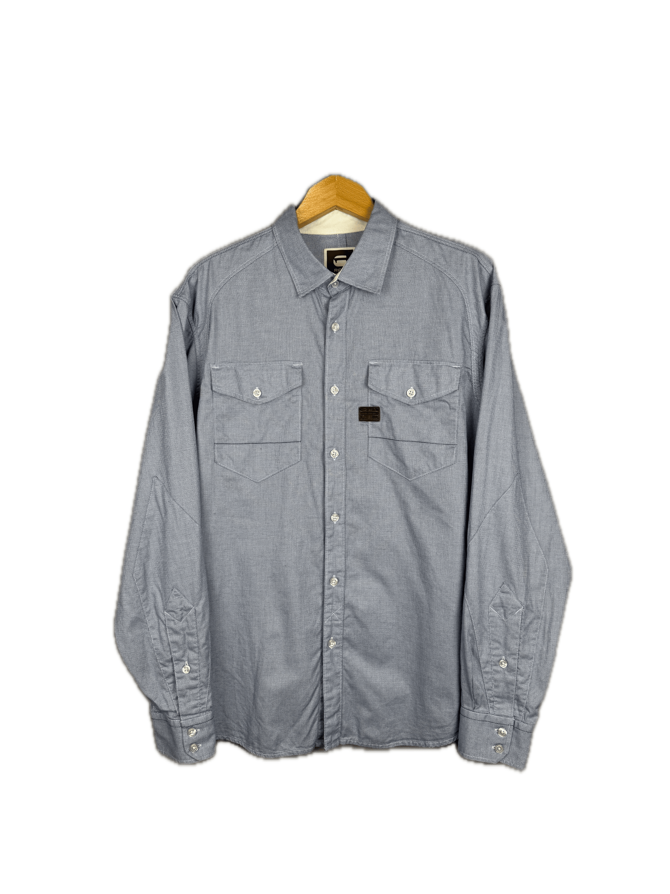 G-Star G-star Raw Shirt RCO Arizona Stockton Blue Check Long Sleeve Size US XXL / EU 58 / 5 - 1 Thumbnail
