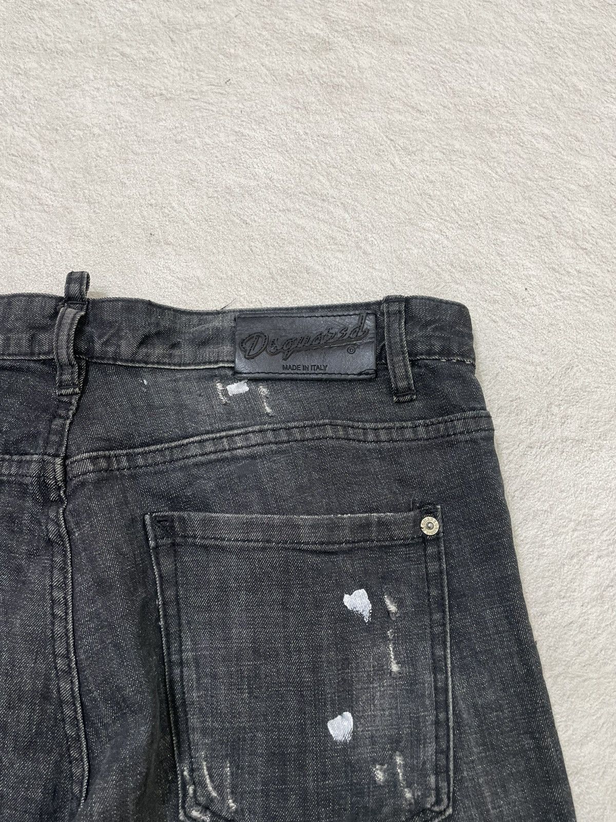 Number (N)ine 2000s Dsquared2 Spray Distressed Denim Y2K Ifsix LGB ...