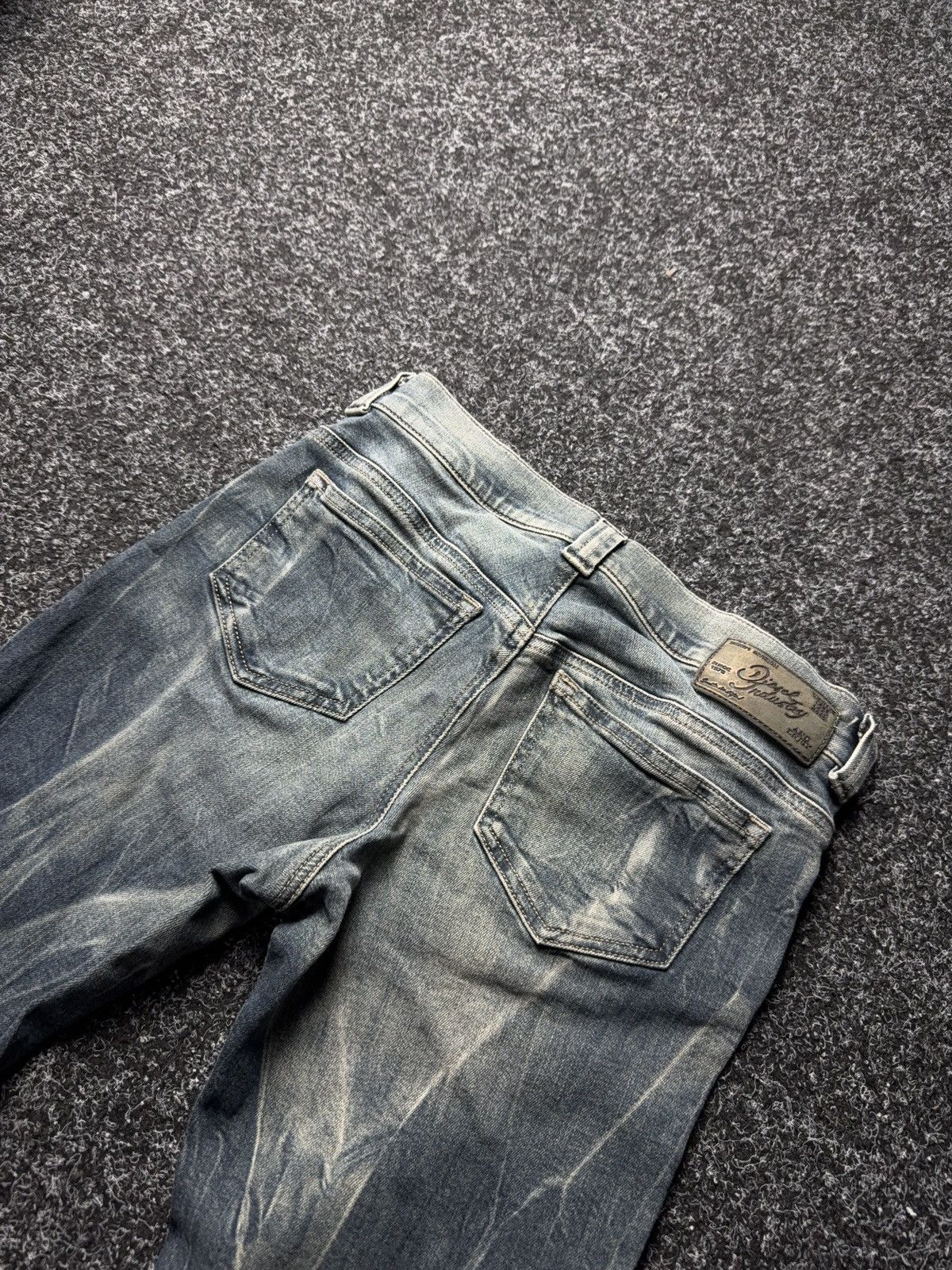 Diesel 00s Diesel JEGONFIRE Moto Faded Denim Jeans Slim Straight Size 27" / US 4 / IT 40 - 15 Thumbnail