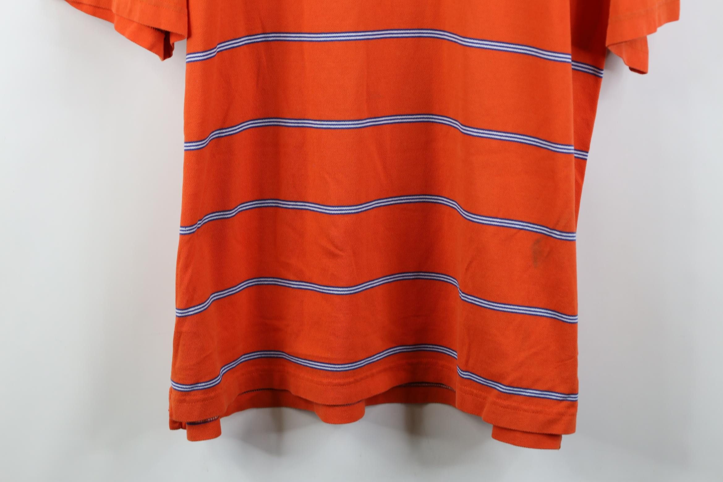 Vintage Vintage 90s Streetwear Knit Collared Golf Polo Shirt Orange Size US L / EU 52-54 / 3 - 3 Thumbnail