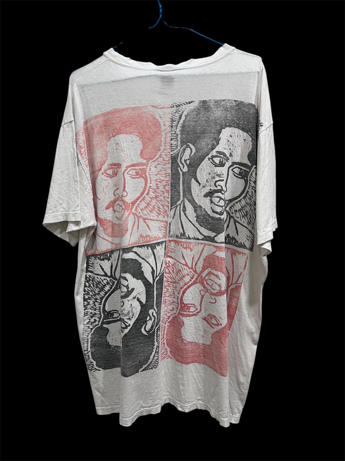 Rap Tees × Vintage Vintage 90s Steve Biko Black History Art Tee Faded activist Size US L / EU 52-54 / 3 - 5 Thumbnail