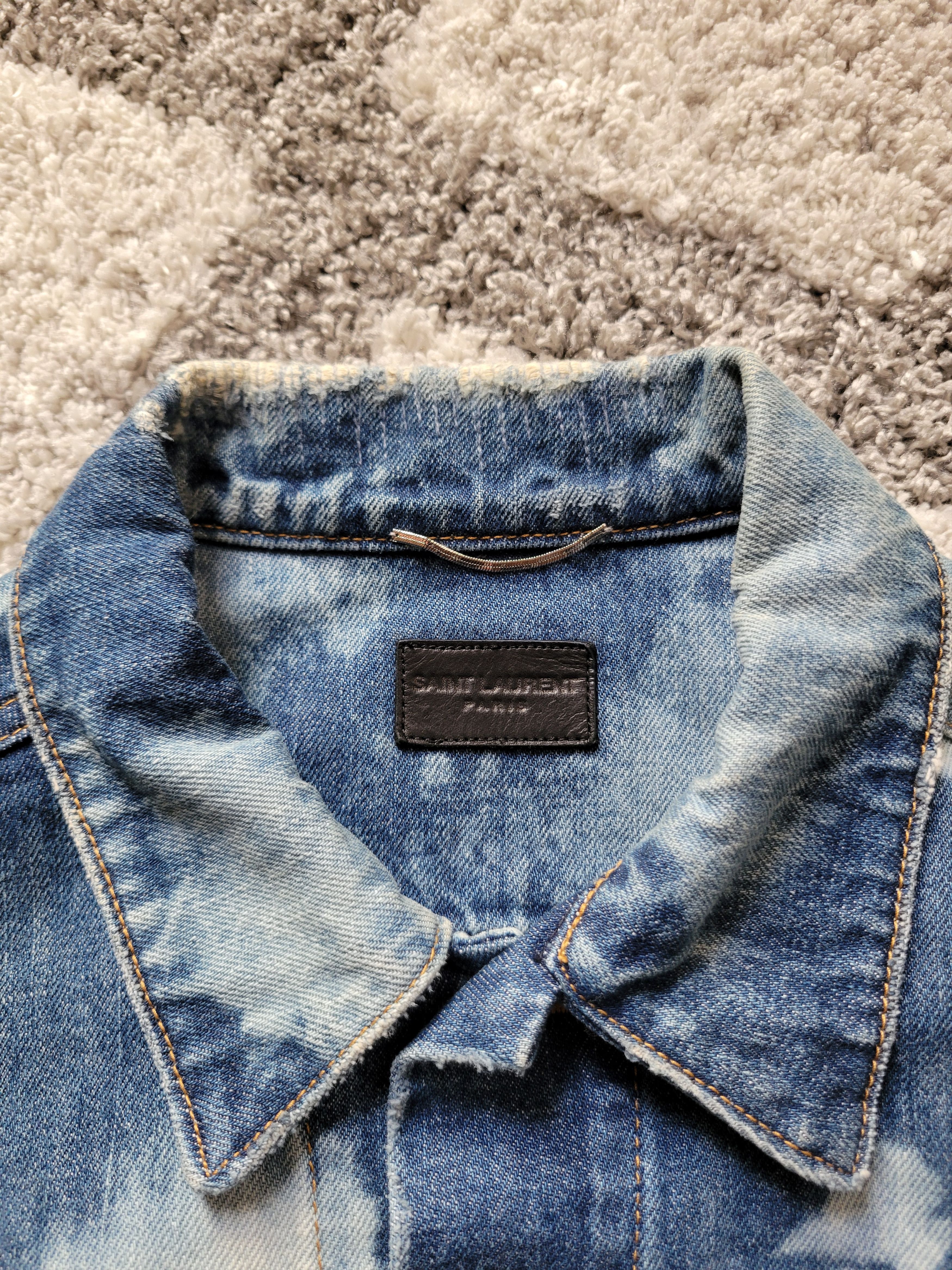 Hedi Slimane × Saint Laurent Paris × Yves Saint Laurent SS16 Bleached Denim Jacket Hedi Surf Sound Size US M / EU 48-50 / 2 - 15 Thumbnail