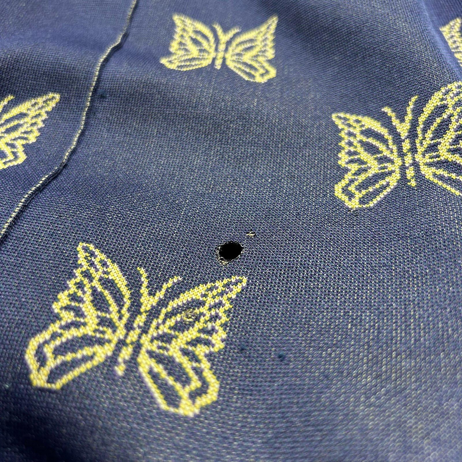 Needles Needles Papillon Track Pants Navy/Gold Large - Made in Japan Size ONE SIZE - 4 Thumbnail
