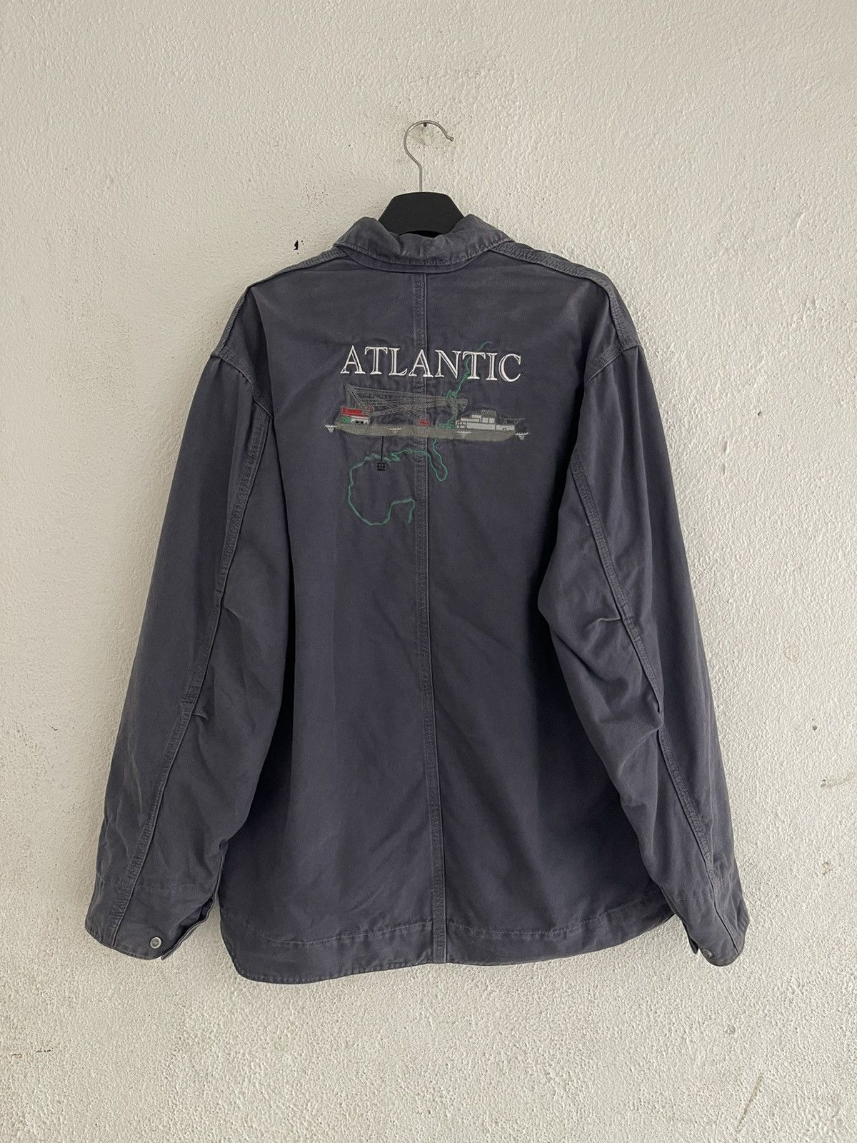 Carhartt Vintage Faded Carhartt Workwear Jacket CalDive Atlantic Size US L / EU 52-54 / 3 - 2 Thumbnail