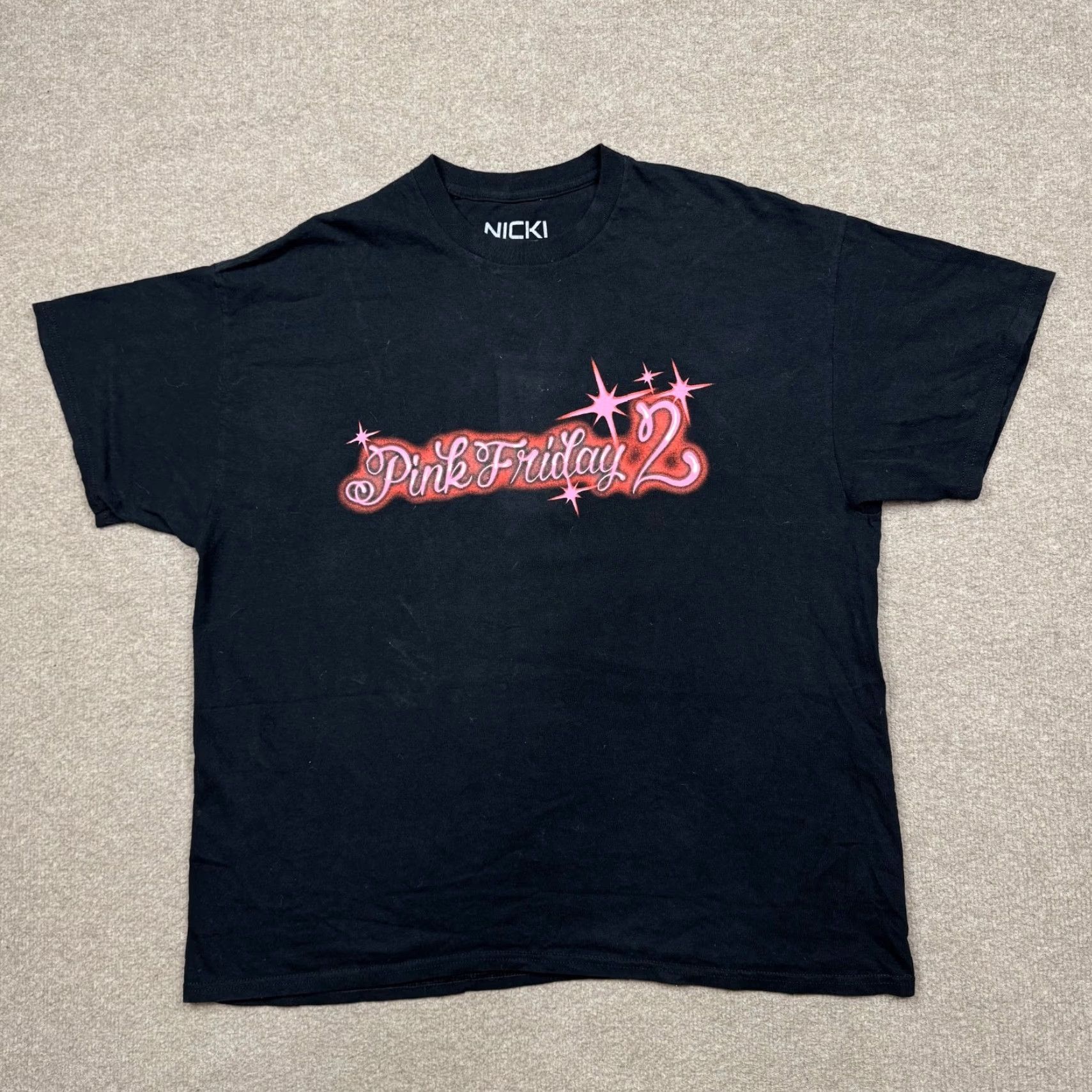 Bravado Nicki Minaj Pink Friday 2 Men's Shirt Black Short Sleeve 2 Sided Bravado M Cotton T-Shirt Graphic Print Vintage No Size US M / EU 48-50 / 2 - 3 Thumbnail
