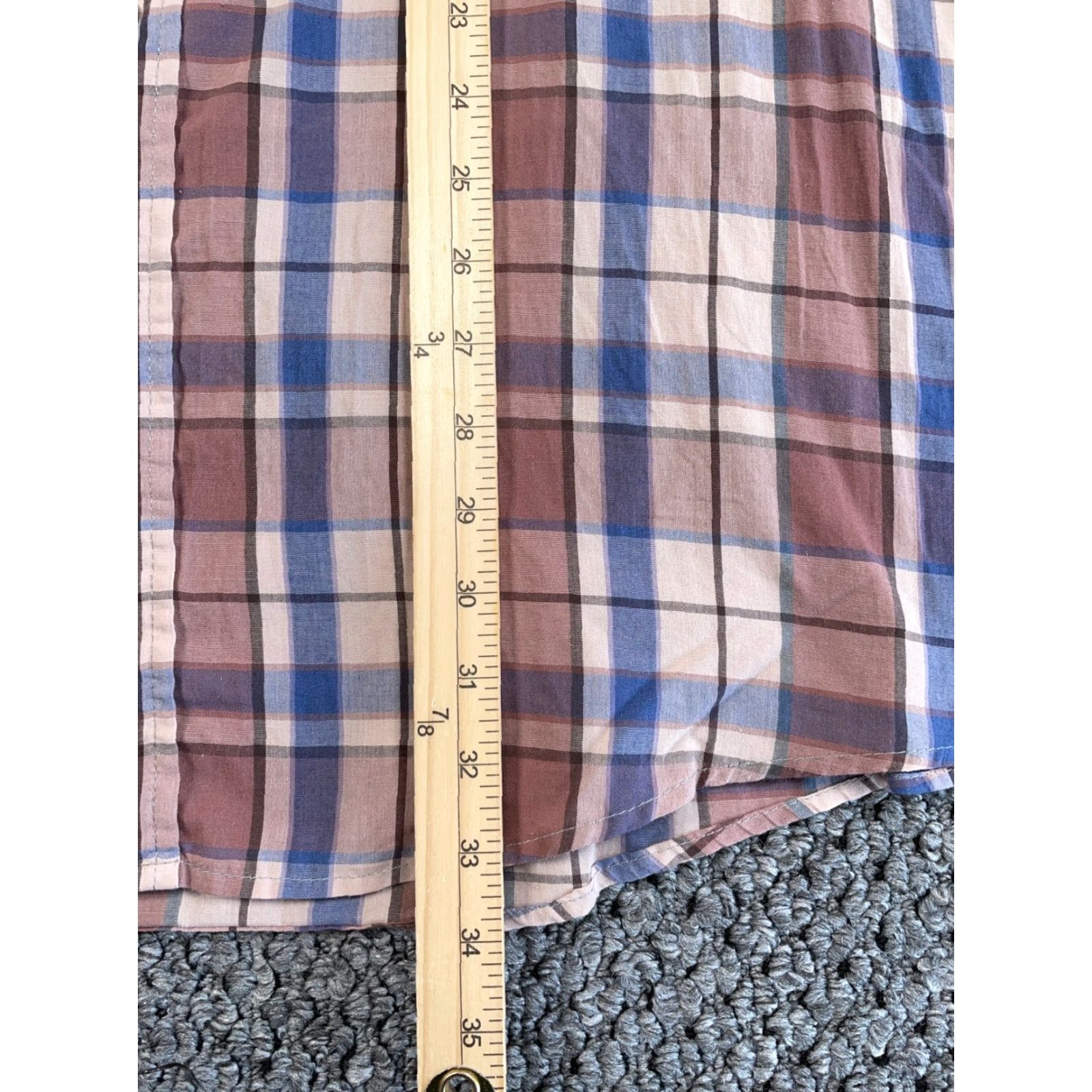 Vintage VINTAGE 80s Western Style Shirt Plaid Brown Lightweight Snap Button Long Sleeve Collared 3XL Mens Shirt Size US XXL / EU 58 / 5 - 7 Thumbnail