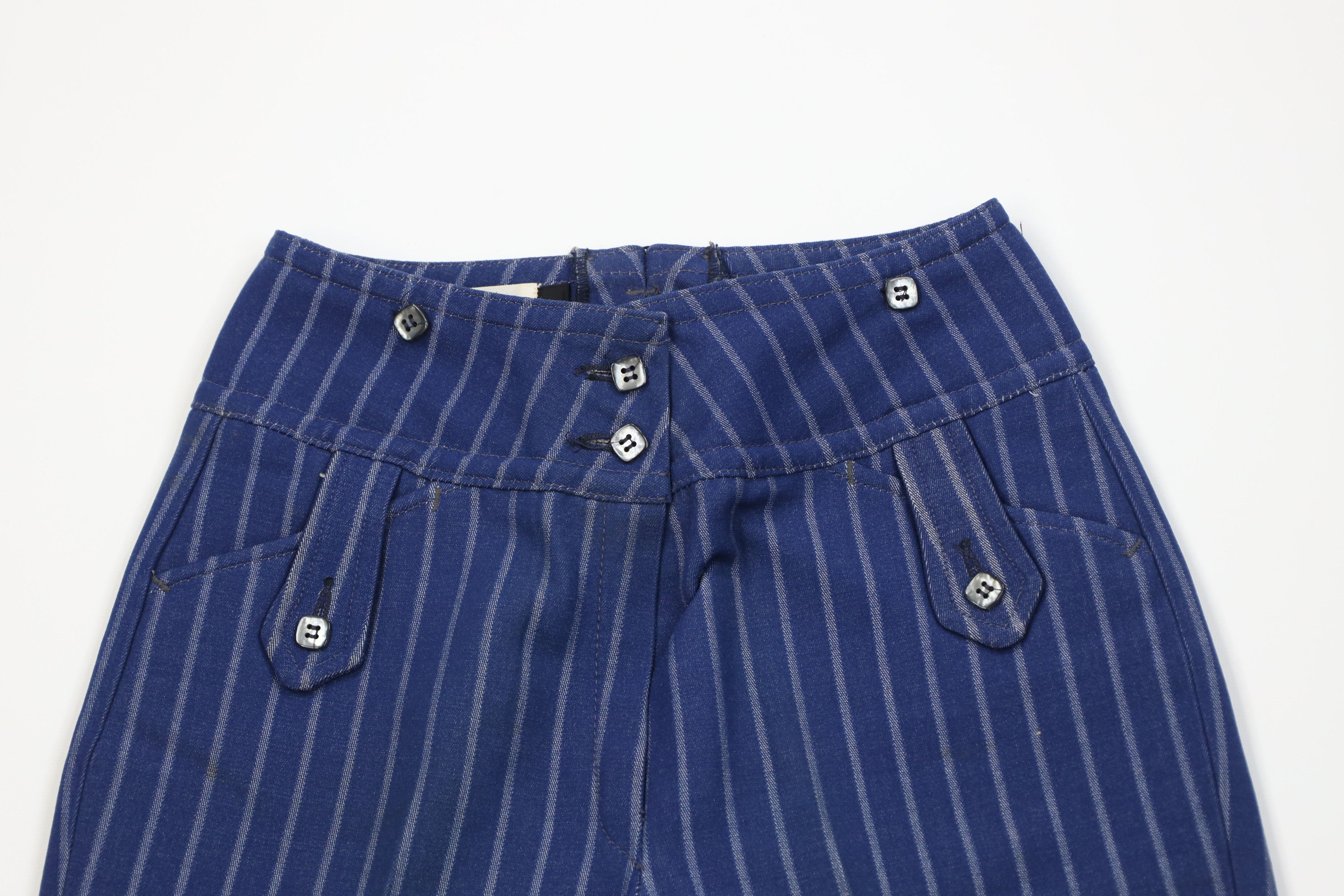 Vintage Vintage 50s 60s Streetwear Winter Pants Flared Blue USA Size 30" / US 8 / IT 44 - 2 Thumbnail