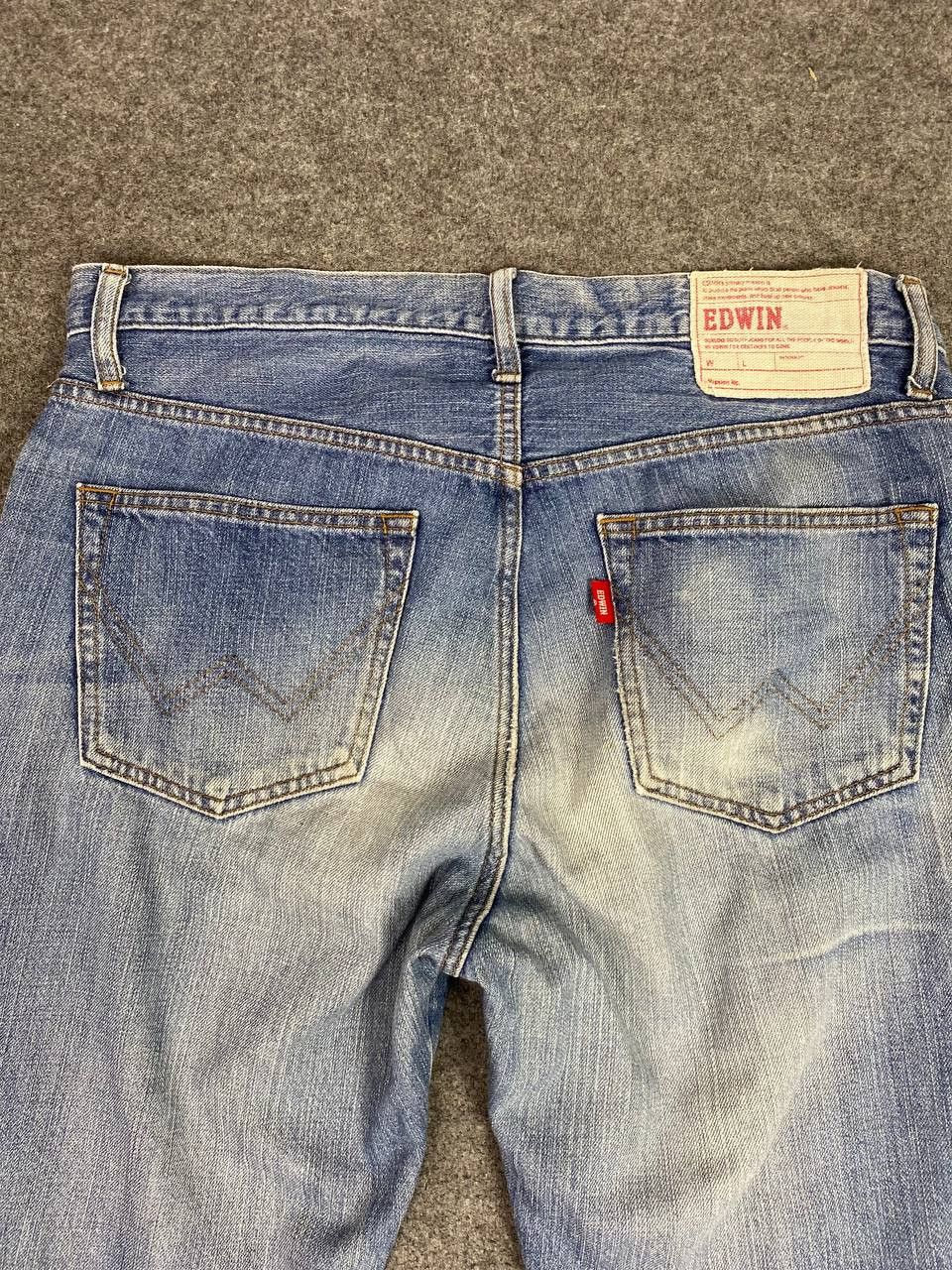 Edwin vintage edwin distressed denim nice design Size US 37 - 3 Thumbnail
