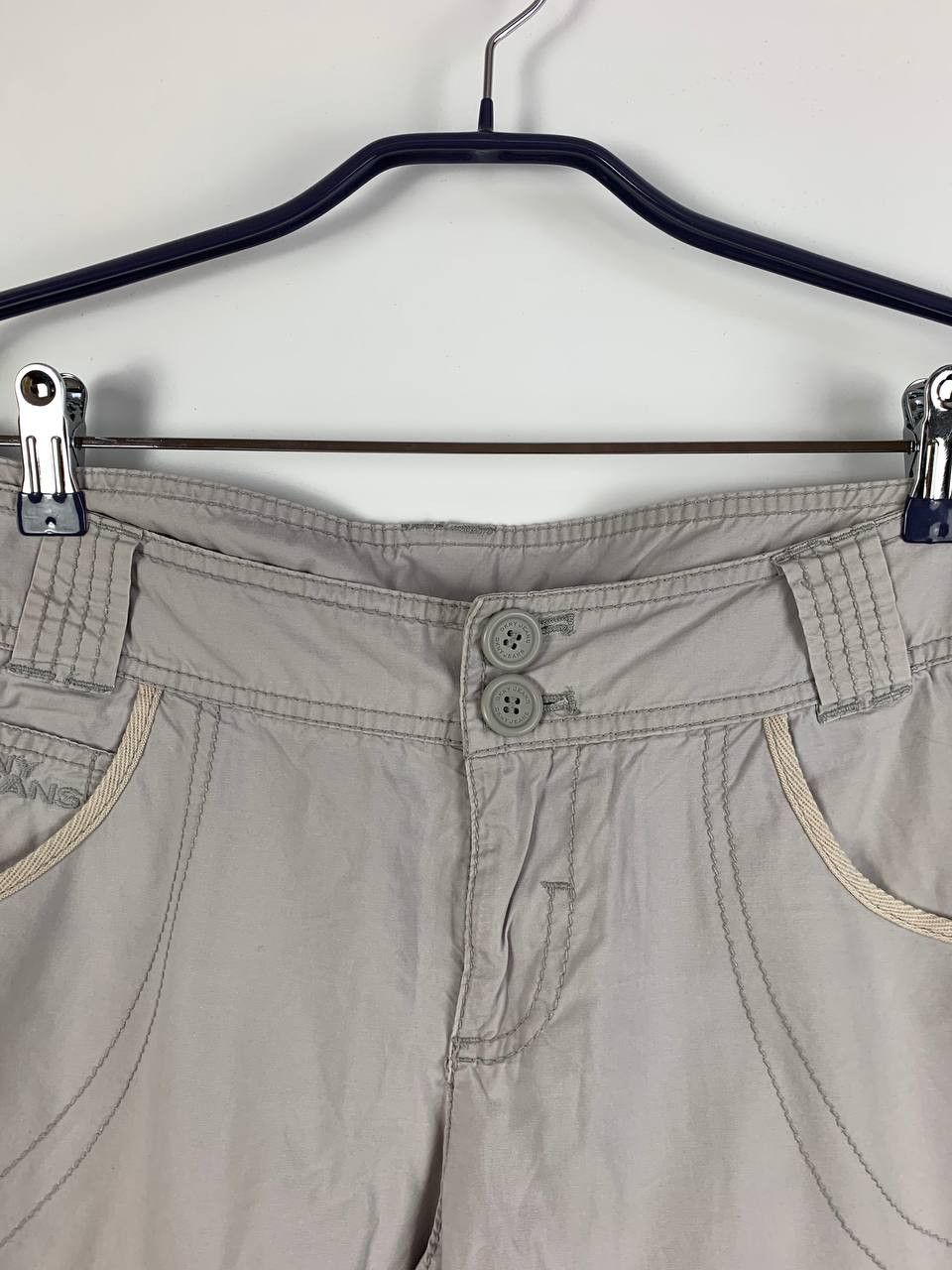 DKNY DKNY jeans breeches Grey cotton 12 Size 34" / US 12 / IT 48 - 2 Thumbnail