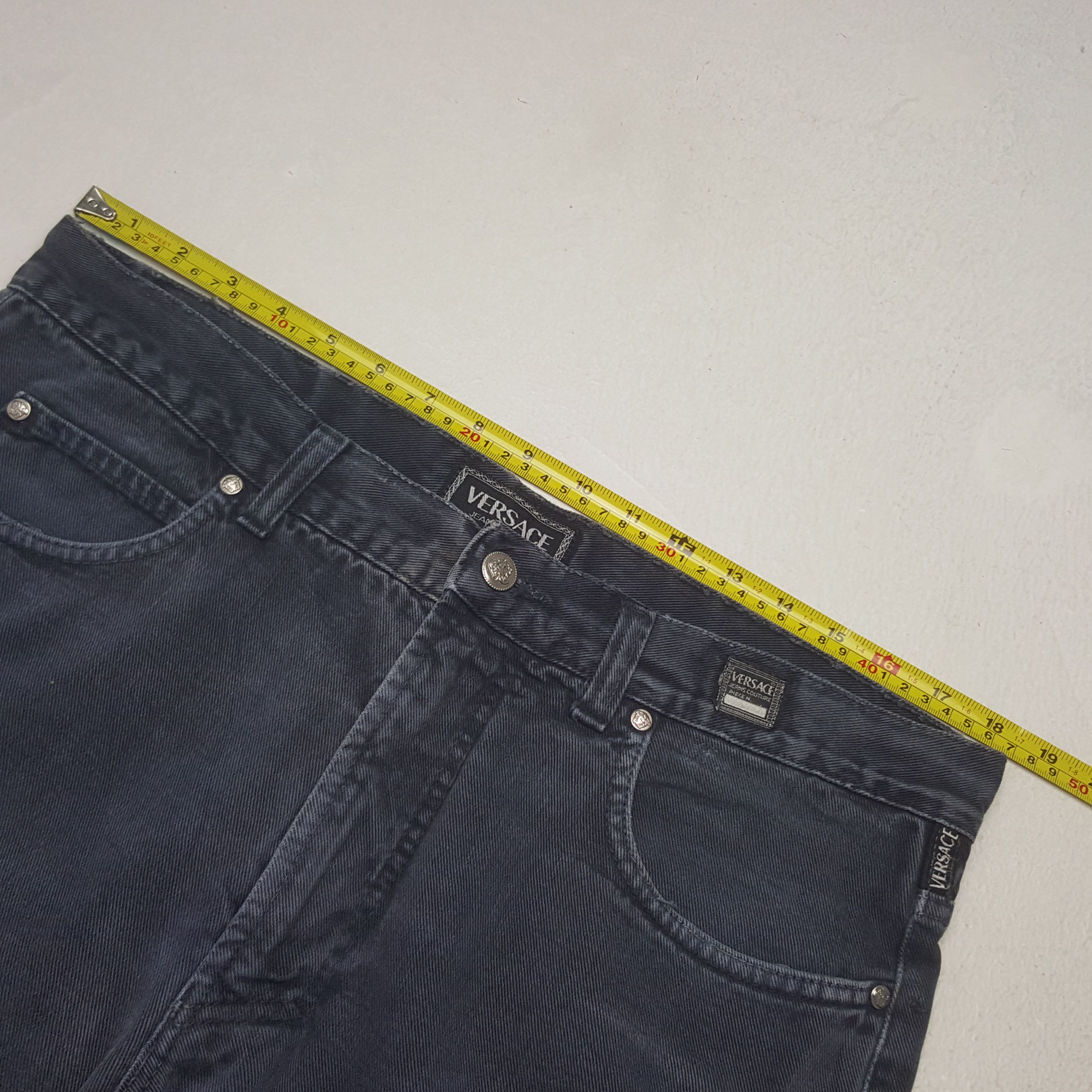 Versace Vintage Versace Jeans Couture Black Jeans Size US 36 / EU 52 - 7 Thumbnail