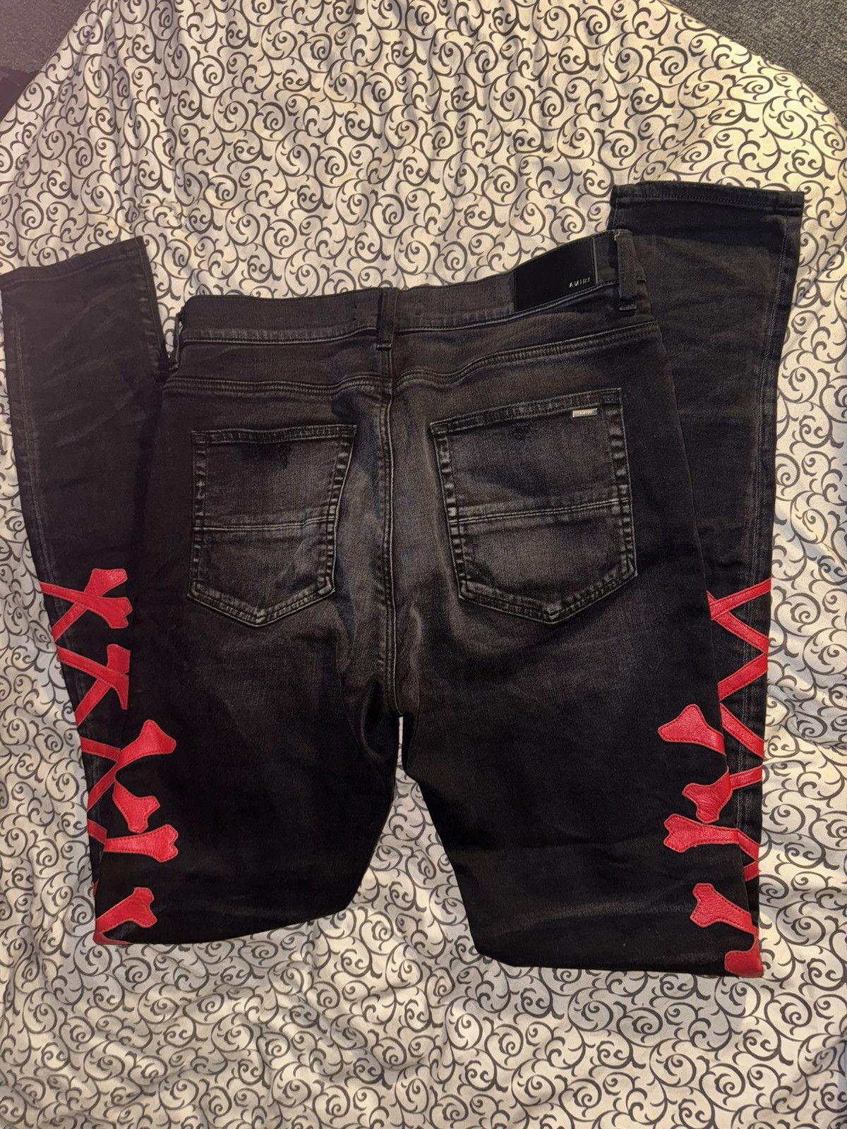Amiri Amiri bones motif jeans Size US 33 - 2 Thumbnail