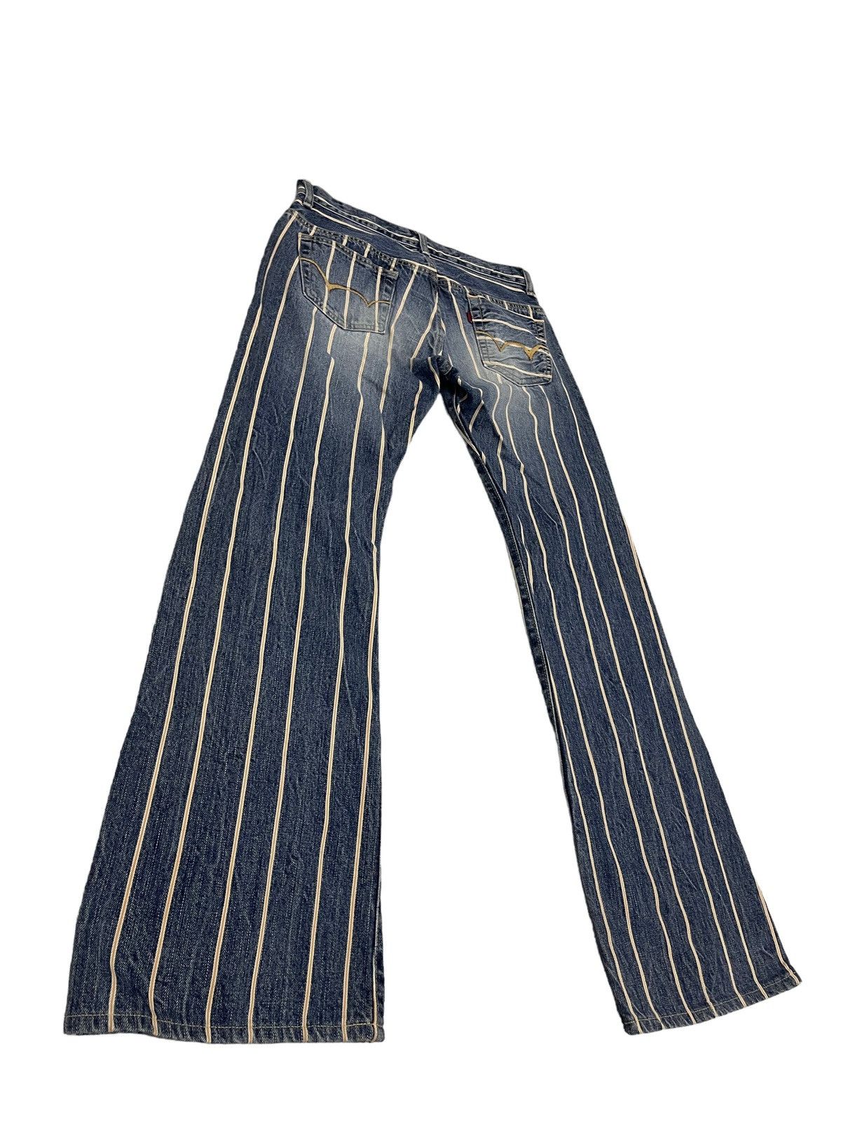 Edwin × Vintage Vintage Edwin Striped Flare Disclosed Denim Jeans Size US 29 - 10 Thumbnail