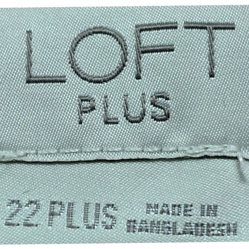 Loft LOFT Plus Button-Front Blouse Beige Long Sleeve Women Size 22 Plus Size 3XL / US 20-22 - 3 Thumbnail