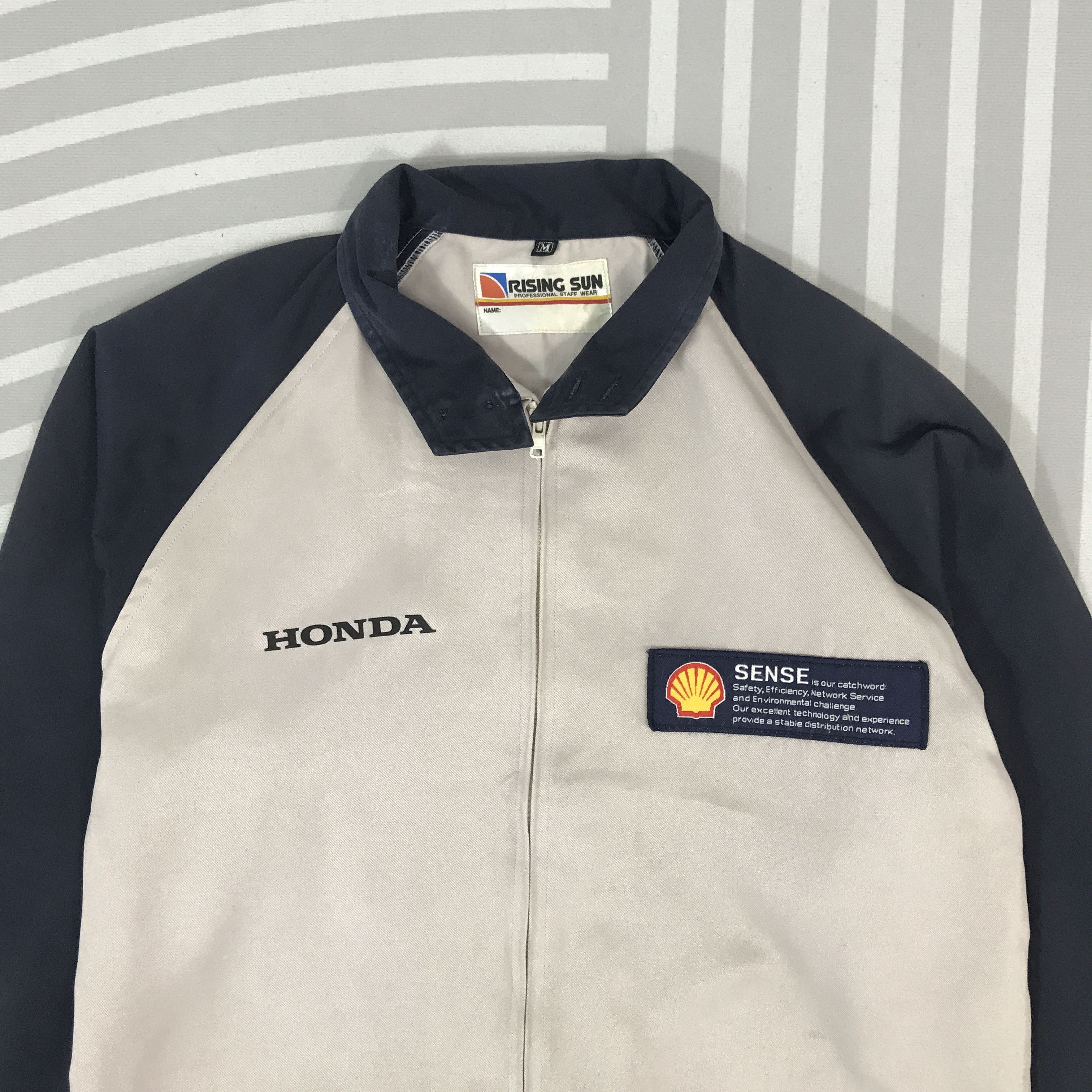 Japanese Brand × Vintage Vintage Honda x Shell oil Racing uniform Jacket Size US L / EU 52-54 / 3 - 3 Thumbnail