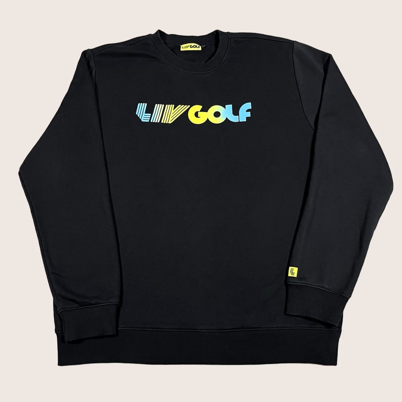 Logo 7 LIV Golf Sweatshirt Mens XL Black Crewneck Pullover Logo Long Sleeve Size US XL / EU 56 / 4 - 1 Thumbnail