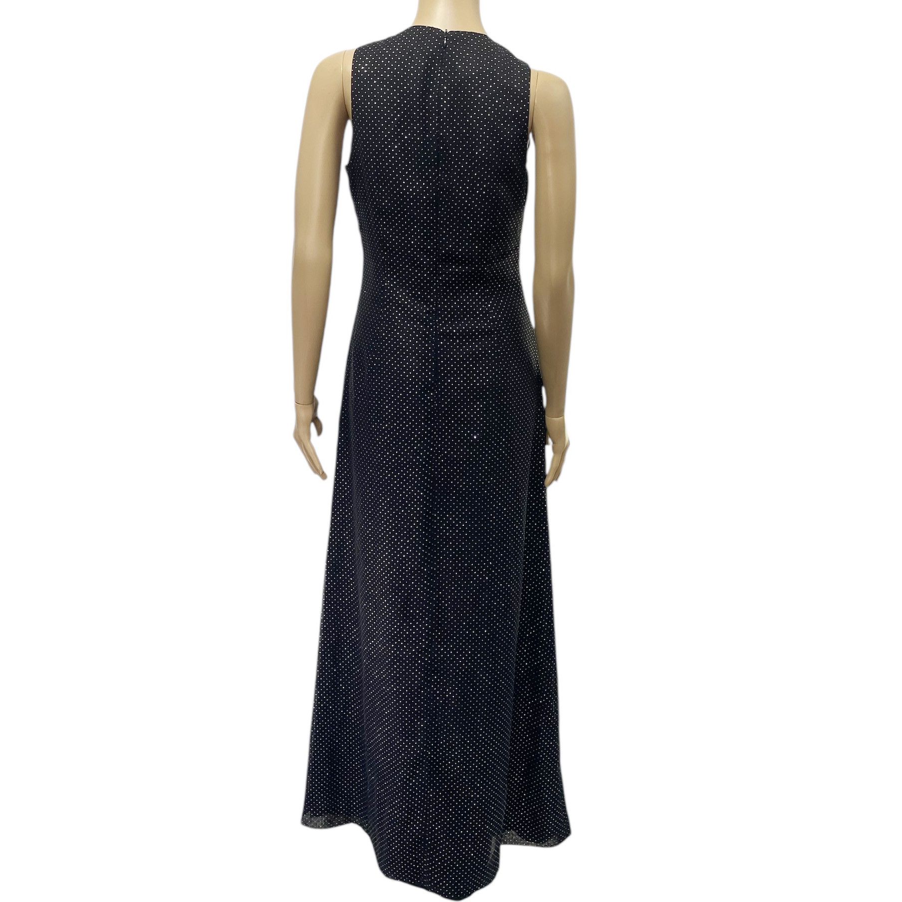 Versus Versace Vintage Black Studded Maxi Long Dress Size M / US 6-8 / IT 42-44 - 4 Thumbnail