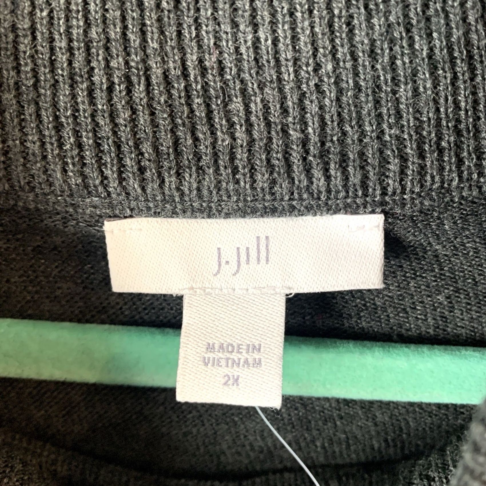 J. Jill VINTAGE J.Jill Turtleneck Sweater Womens 2X Gray Silk Cotton Quiet Luxury Old Money Size XXL / US 16-18 / IT 52-54 - 3 Thumbnail