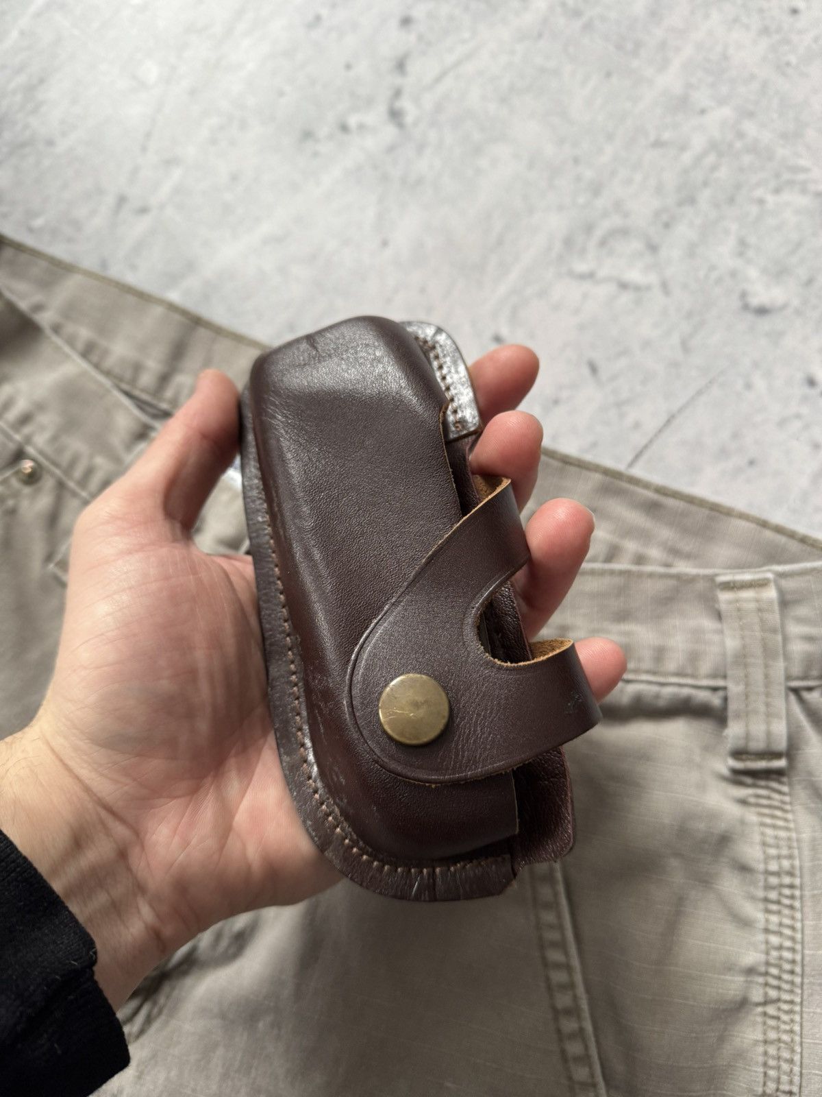 Leather × Vintage 00s Vintage Brown case for Phone or airPods leather Size ONE SIZE - 4 Thumbnail