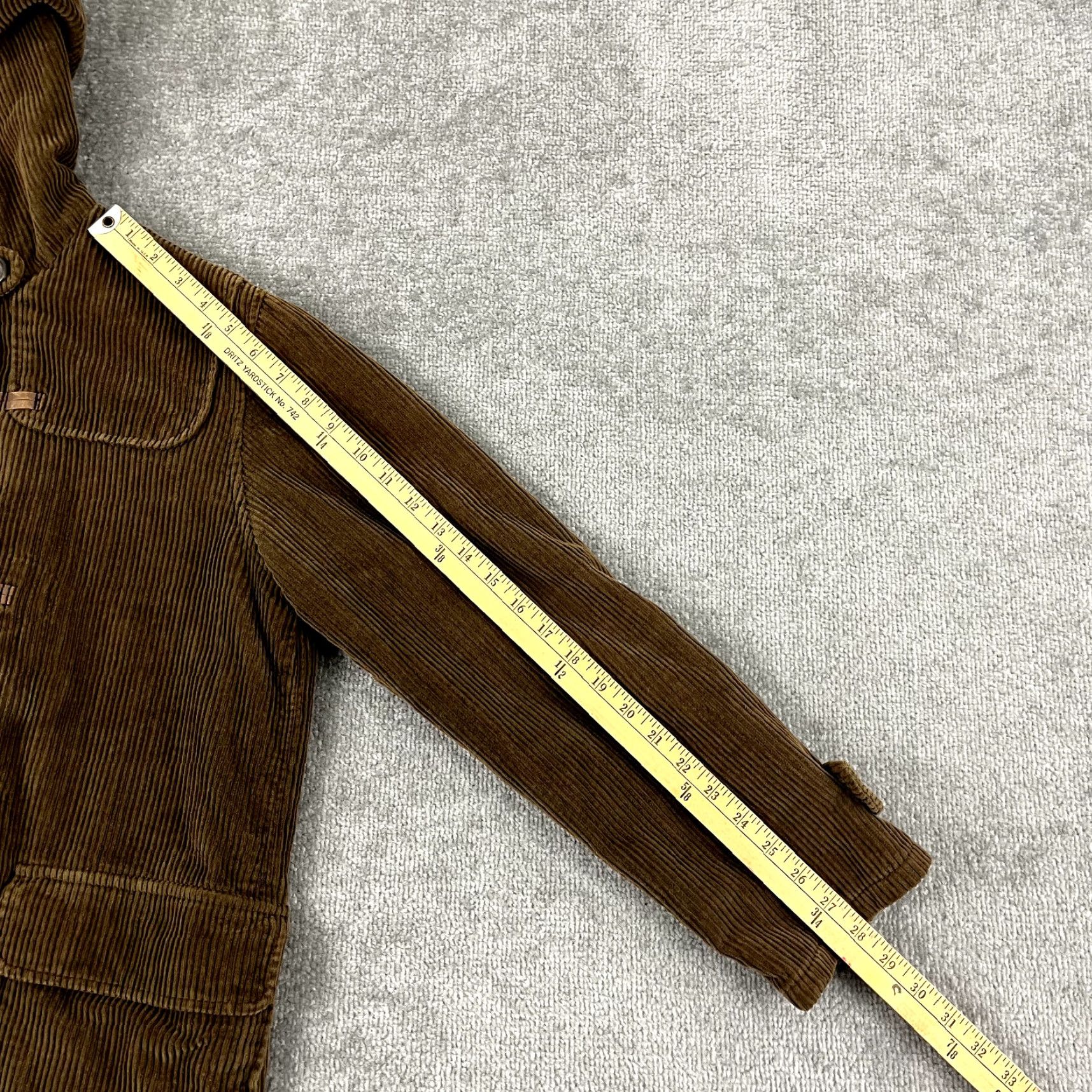 Abercrombie & Fitch VINTAGE Abercrombie & Fitch Corduroy Jacket Womens Medium Wool Lined Overcoat 90s Fall Winter Size M / US 6-8 / IT 42-44 - 6 Thumbnail