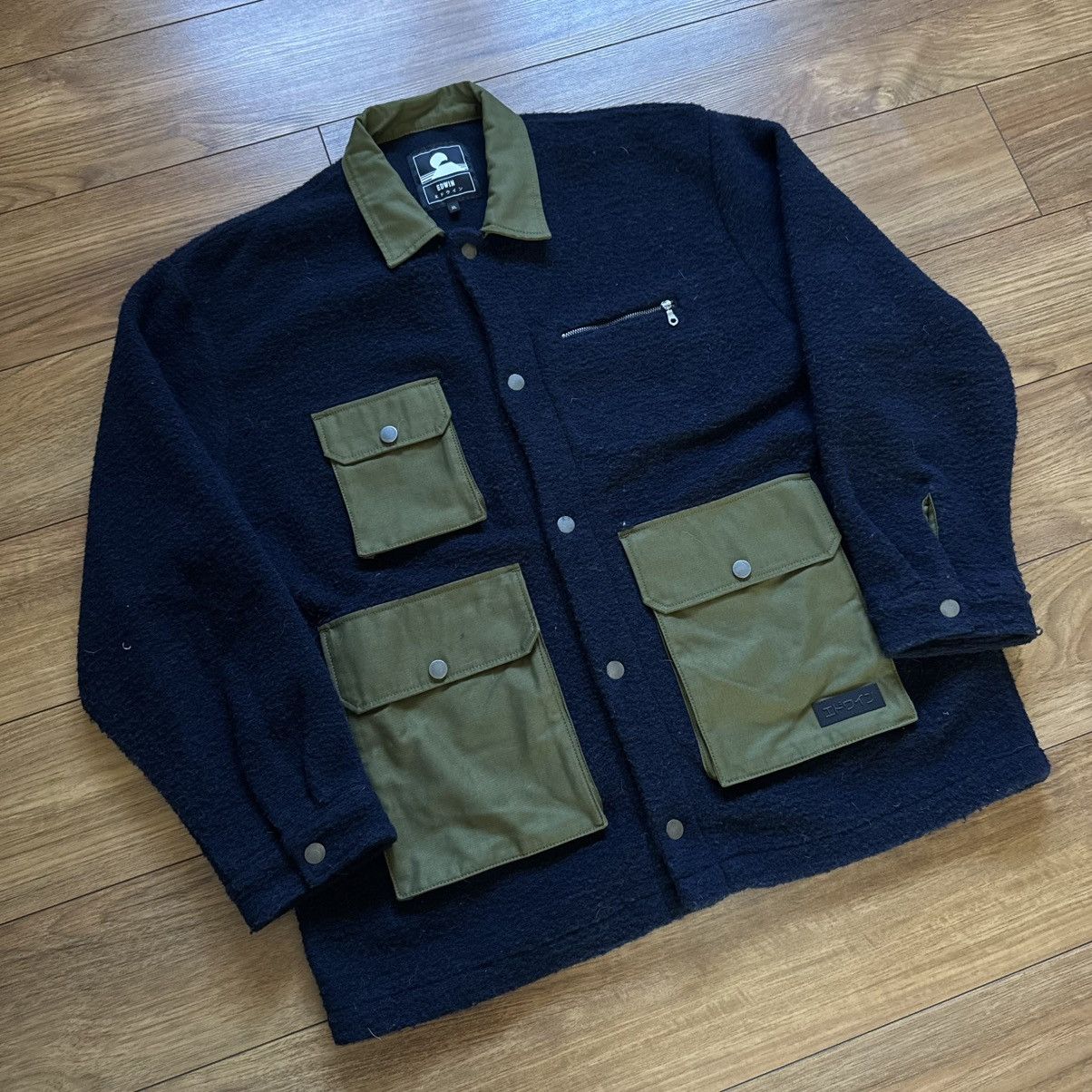 Edwin × Japanese Brand Edwin japanese outdoor overshirt jacket Size US XL / EU 56 / 4 - 2 Thumbnail