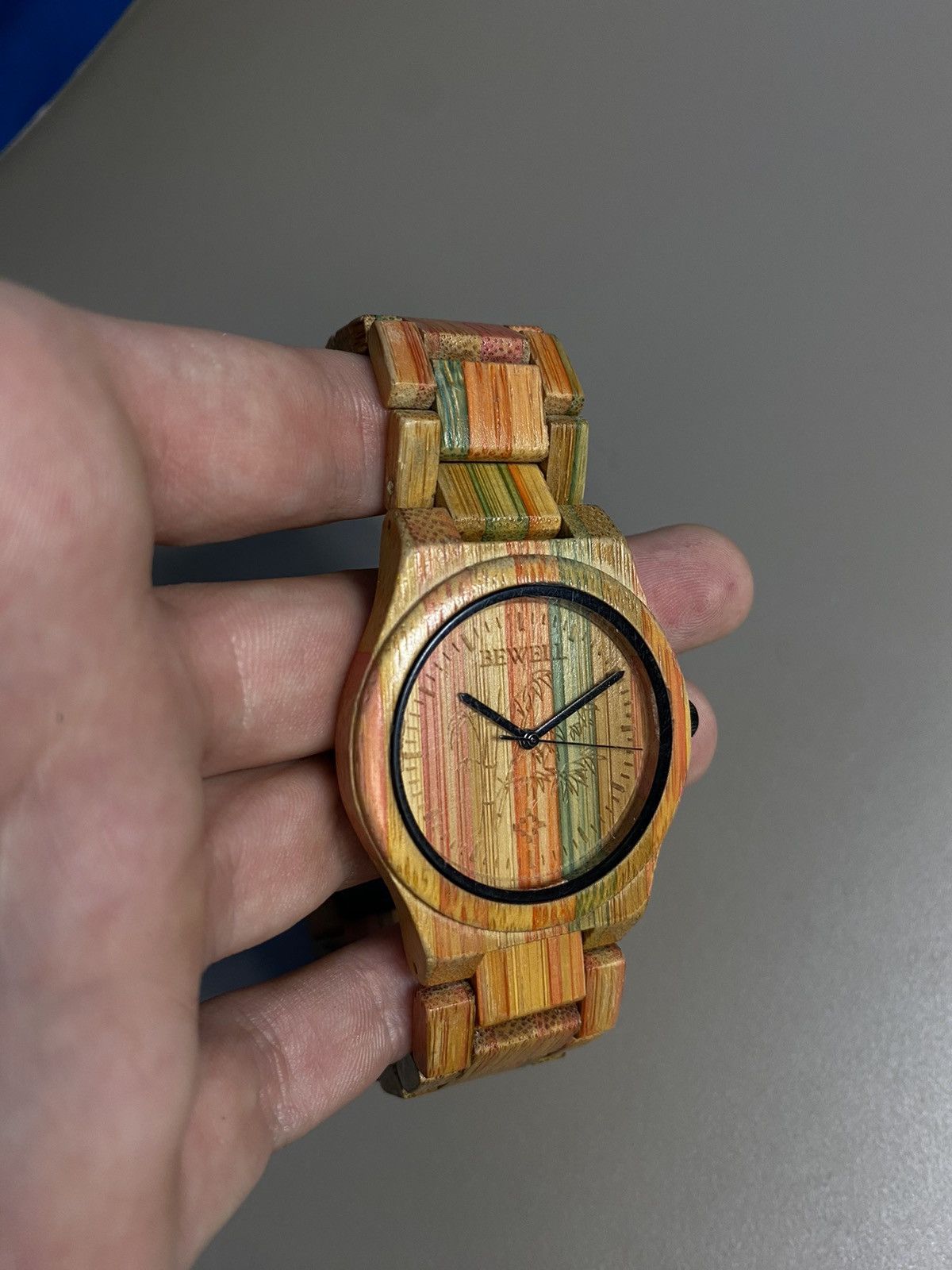 Vintage RARE❗️Futuristic VTG Bewell wooden wristwatch Size ONE SIZE - 8 Thumbnail