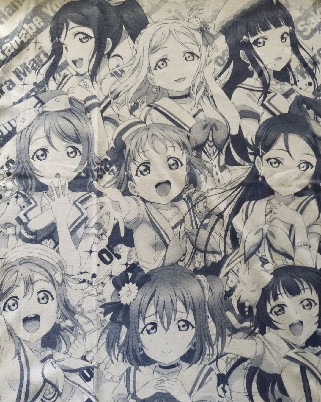 Anime × Japanese Brand Love Live Sunshine! All Over Blue Anime Idol Tee Cospa Size US M / EU 48-50 / 2 - 4 Thumbnail