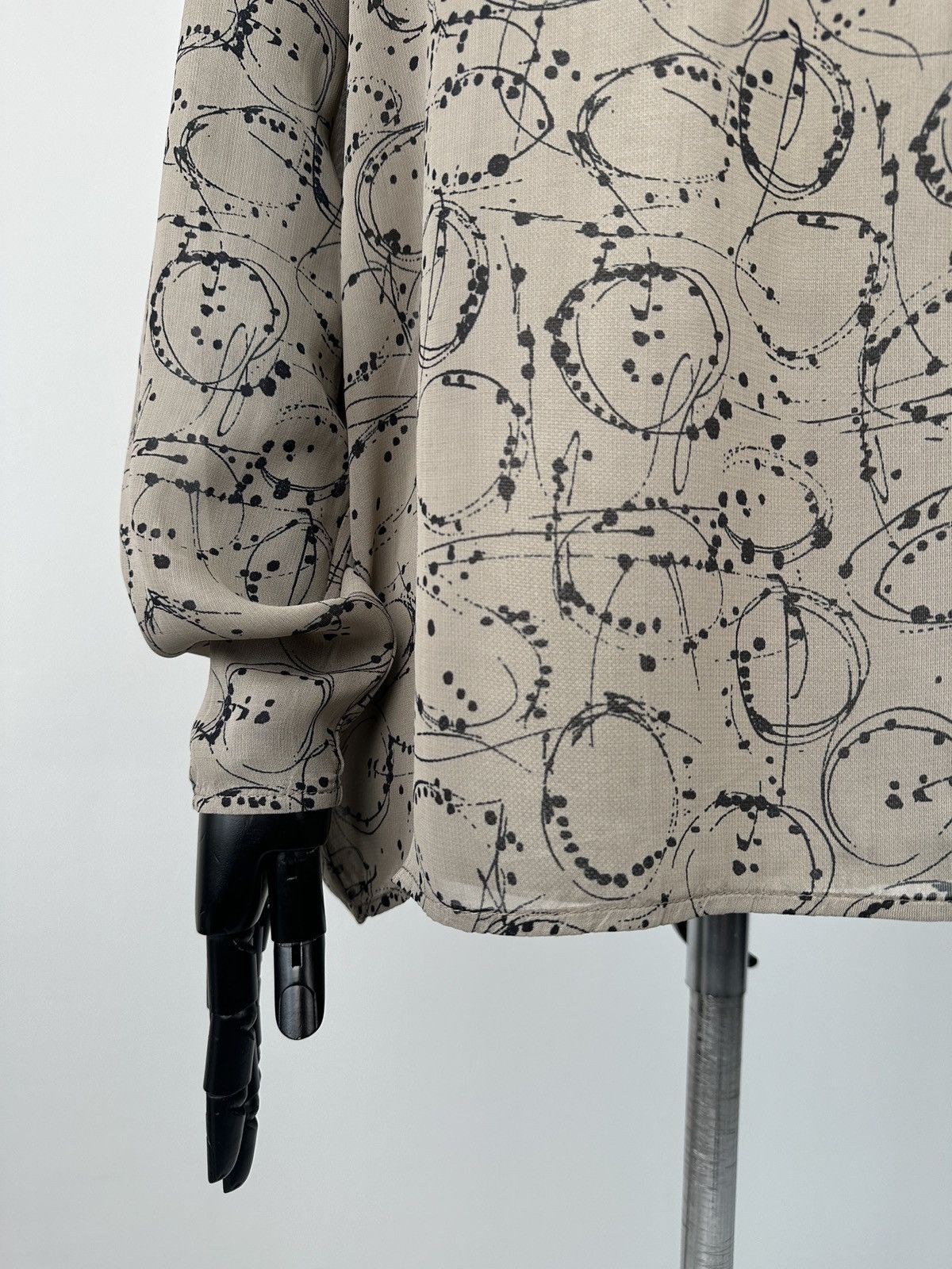 Transit TRANSIT PAR SUCH Geometric Pattern Viscose Blouse Shirt Size M / US 6-8 / IT 42-44 - 5 Thumbnail